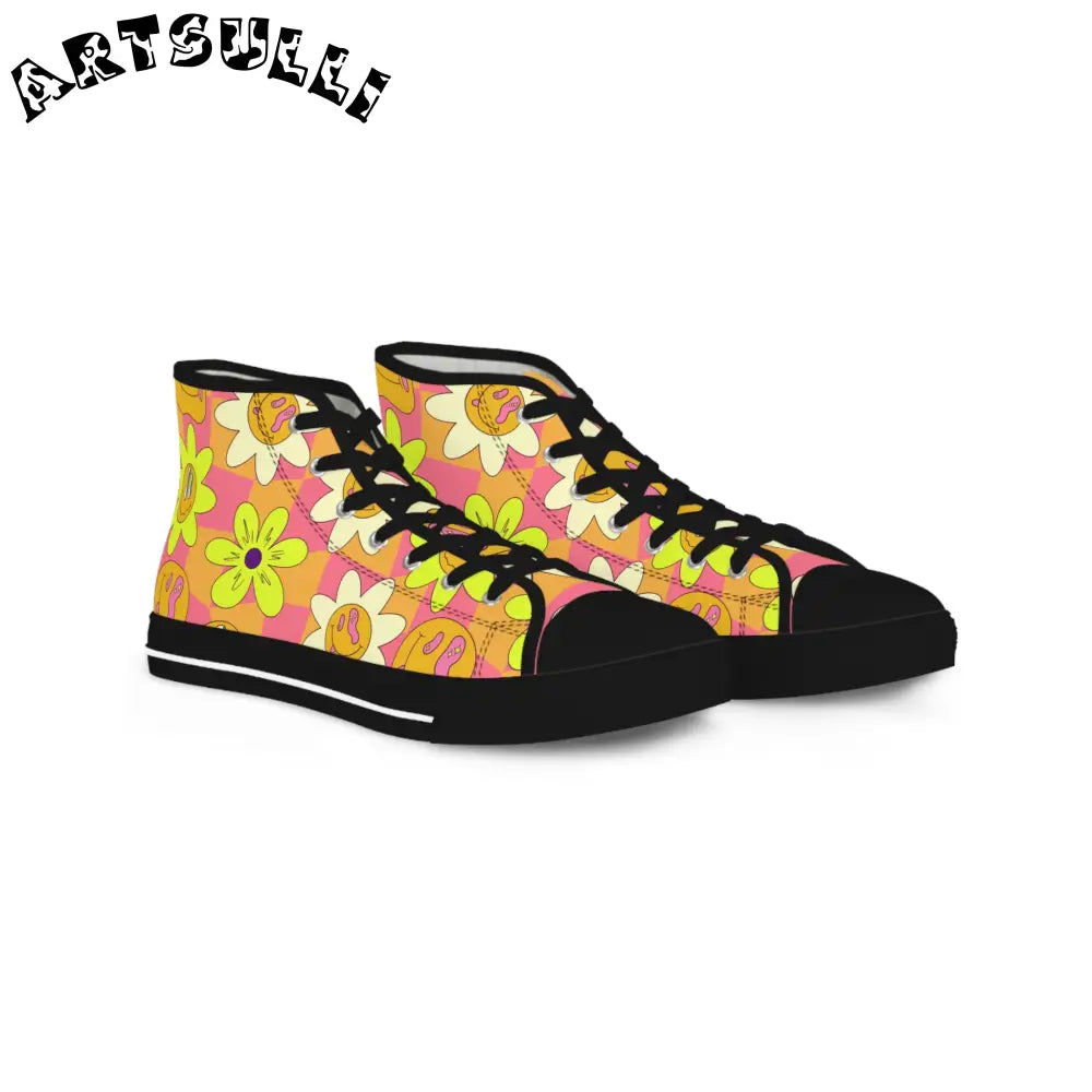 JAKKOUTTHEBXX Trippy Sour Face Rave Men’s High Top Sneakers