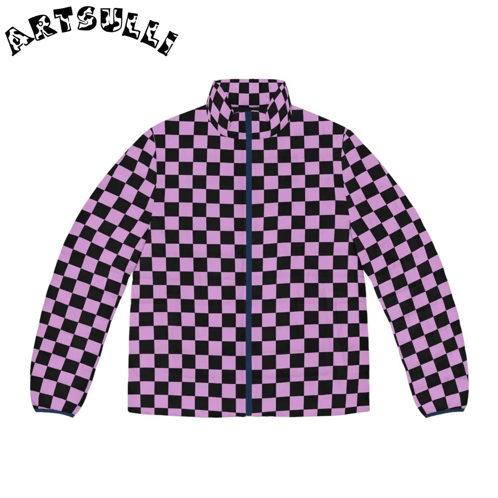 JAKKOUTTHEBXX Pixel Punk Vision Men’s Puffer Jacket (AOP)