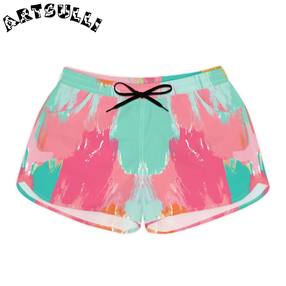 JAKKOUTTHEBXX Preppy Pixel Bloom Women’s Casual Shorts (AOP)