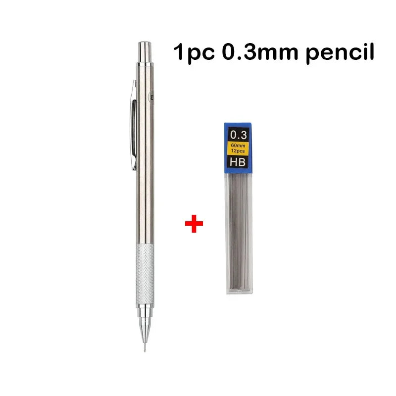 Buy The Best By Artsulli - Art is Long Life Short - Mechanical Pencil Set 0.3 0.5 0.7 0.9 1.3 2.0mm Full Metal Drawing Painting Automatic