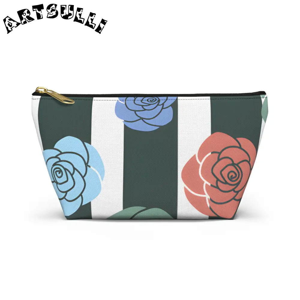 JAKKOUTTHEBXX Stripes x Roses Black and White Accessory Pouch w