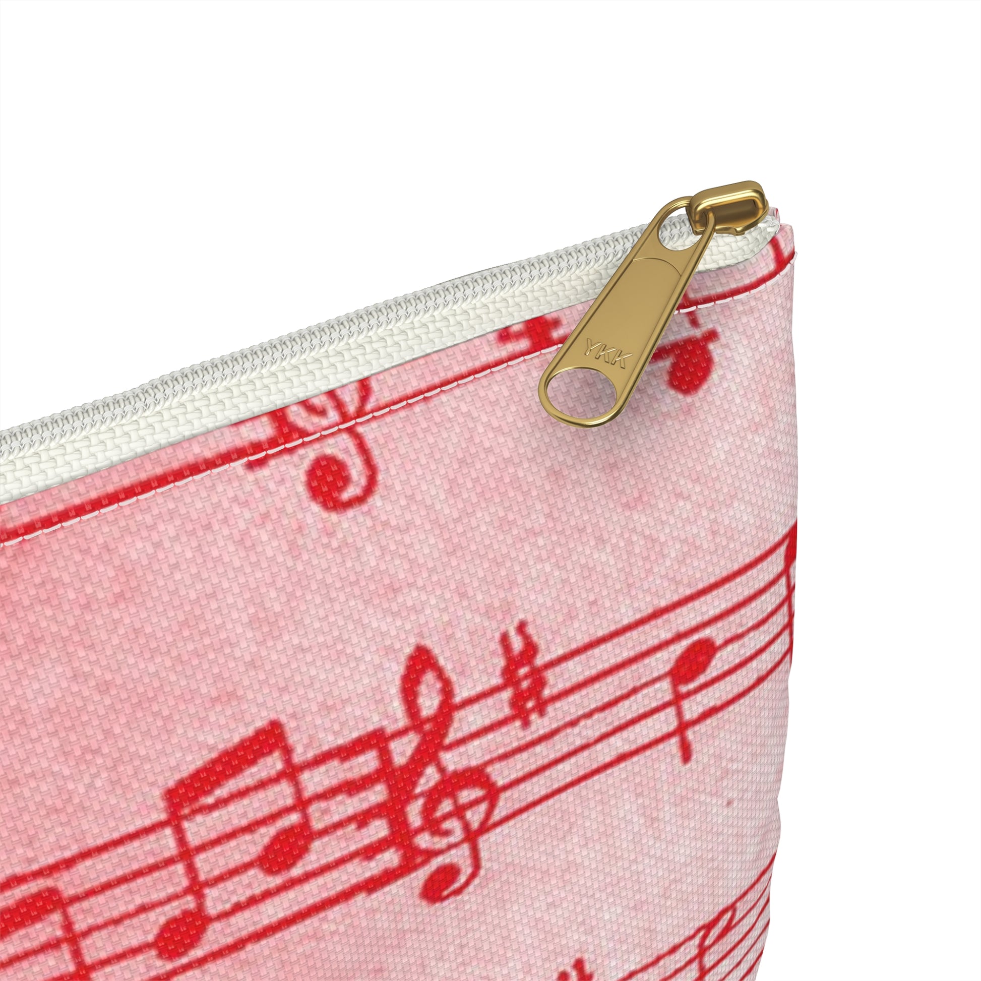 Drip Spill Type Beat Sheet Music Red Accessory Pouch, Artsulli - Art is Long, Life is Short, Bags, , , , , , , 
