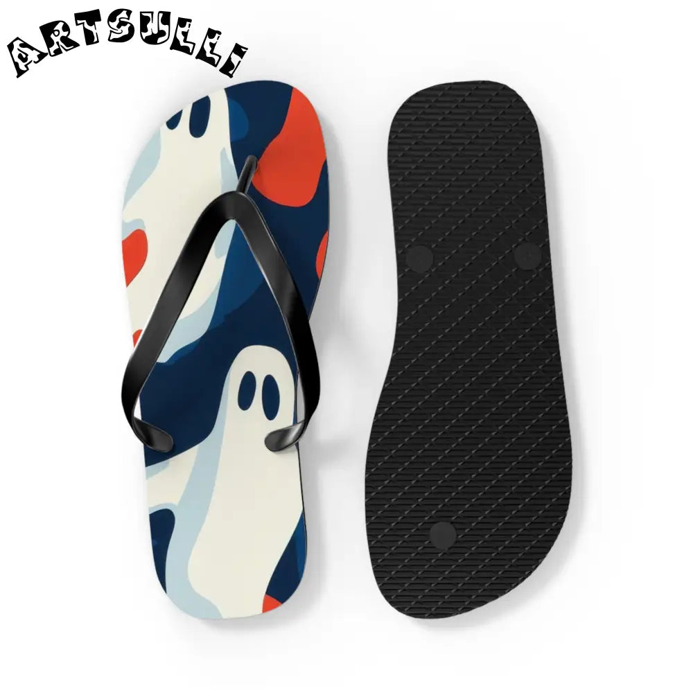 JAKKOUTTHEBXX Camo Ghosts Flip Flops JAKKOUTTHEBXX Artsulli - Art