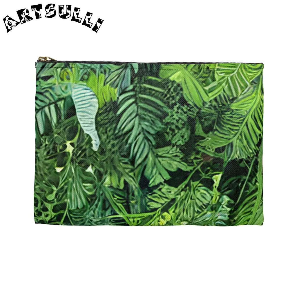 JAKKOUTTHEBXX Tropical bloom zippered pouch JAKKOUTTHEBXX Artsulli