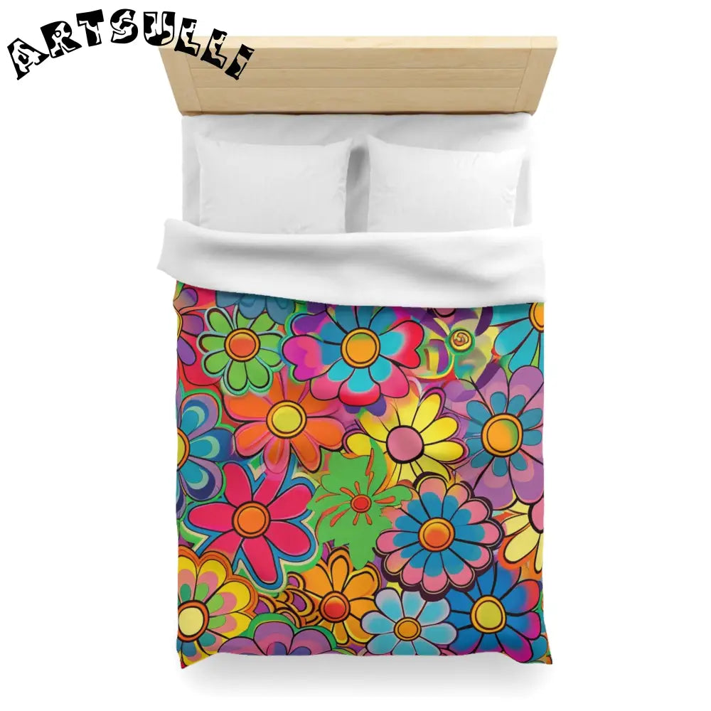 JAKKOUTTHEBXX Chromatic Daisy Dream Microfiber Duvet Cover