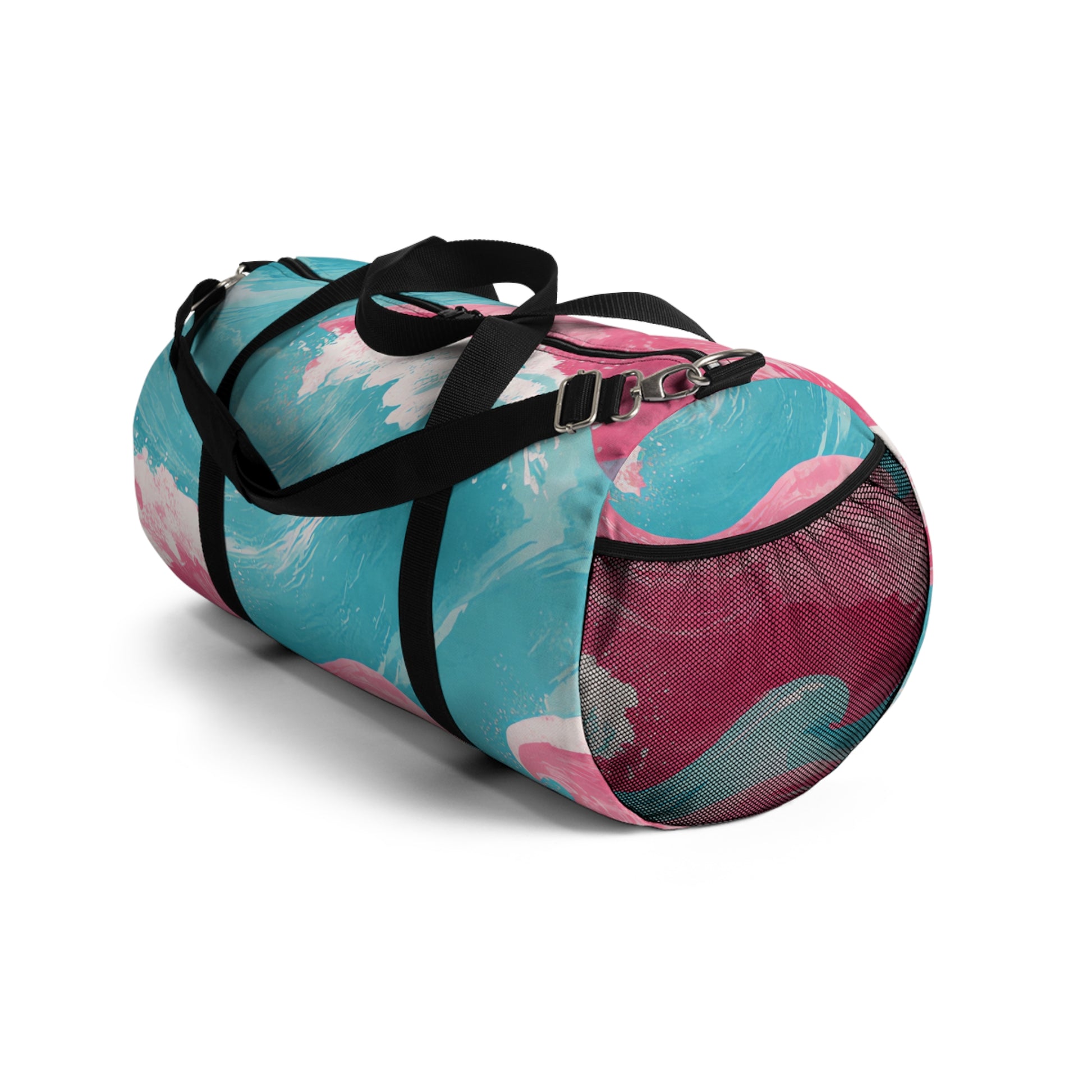 The Great Pastelwave II Pink and Blue Duffel Bag, Artsulli - Art is Long, Life is Short, Bags, , , , , , , 