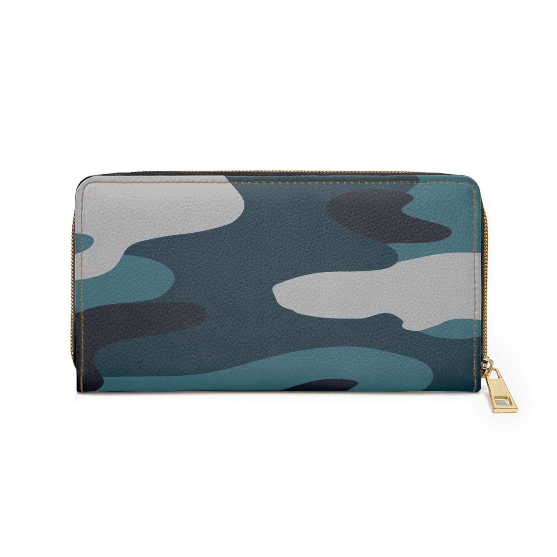 Blue Camouflage Zipper Wallet, Artsulli - Art is Long, Life is Short, Accessories, , , , , , , 