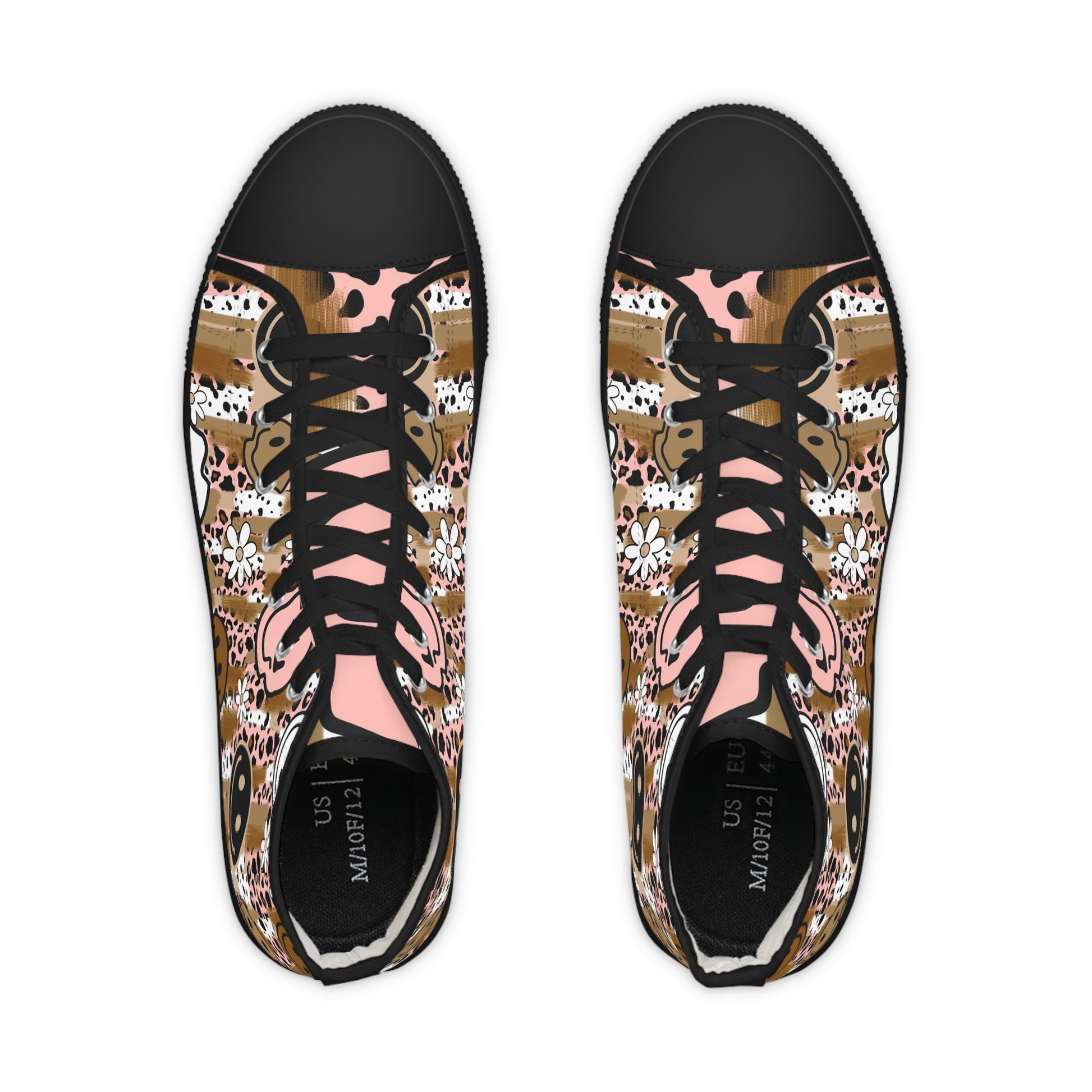 Sutfin Ghosts Pop Art II Men's High Top Sneakers, Artsulli - Art is Long, Life is Short, Shoes, , , , , , , 