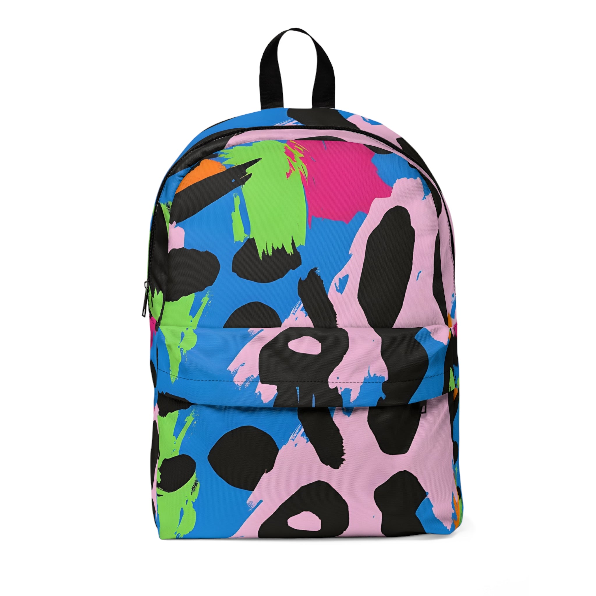 90s Neon Unisex Classic Backpack, Artsulli - Art is Long, Life is Short, Bags, Size, One size, , , , , 31182326676151636840