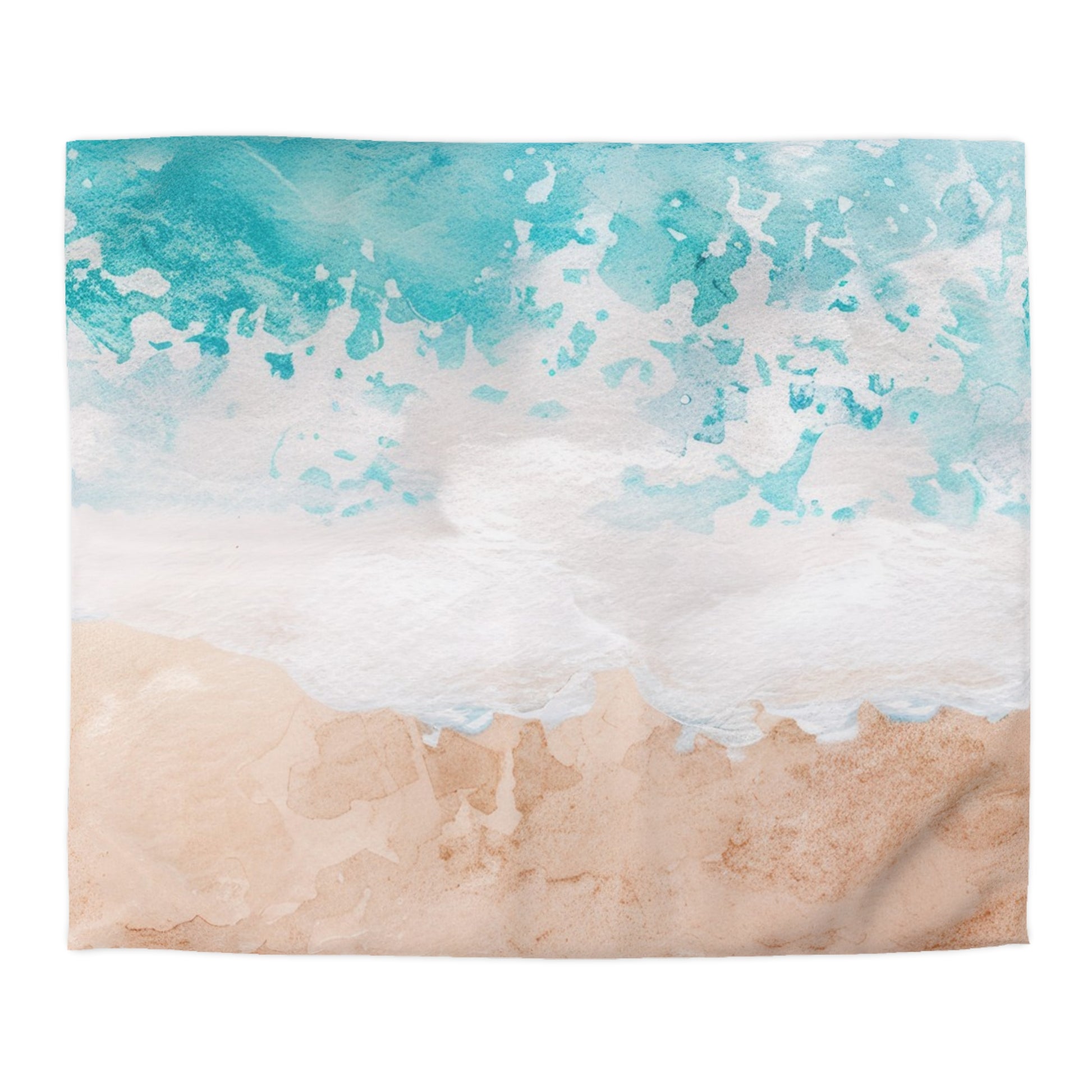 Seashore Microfiber Duvet Cover, Artsulli - Art is Long, Life is Short, Home Decor, Size, King, Color, White, , , 30691212406534847835