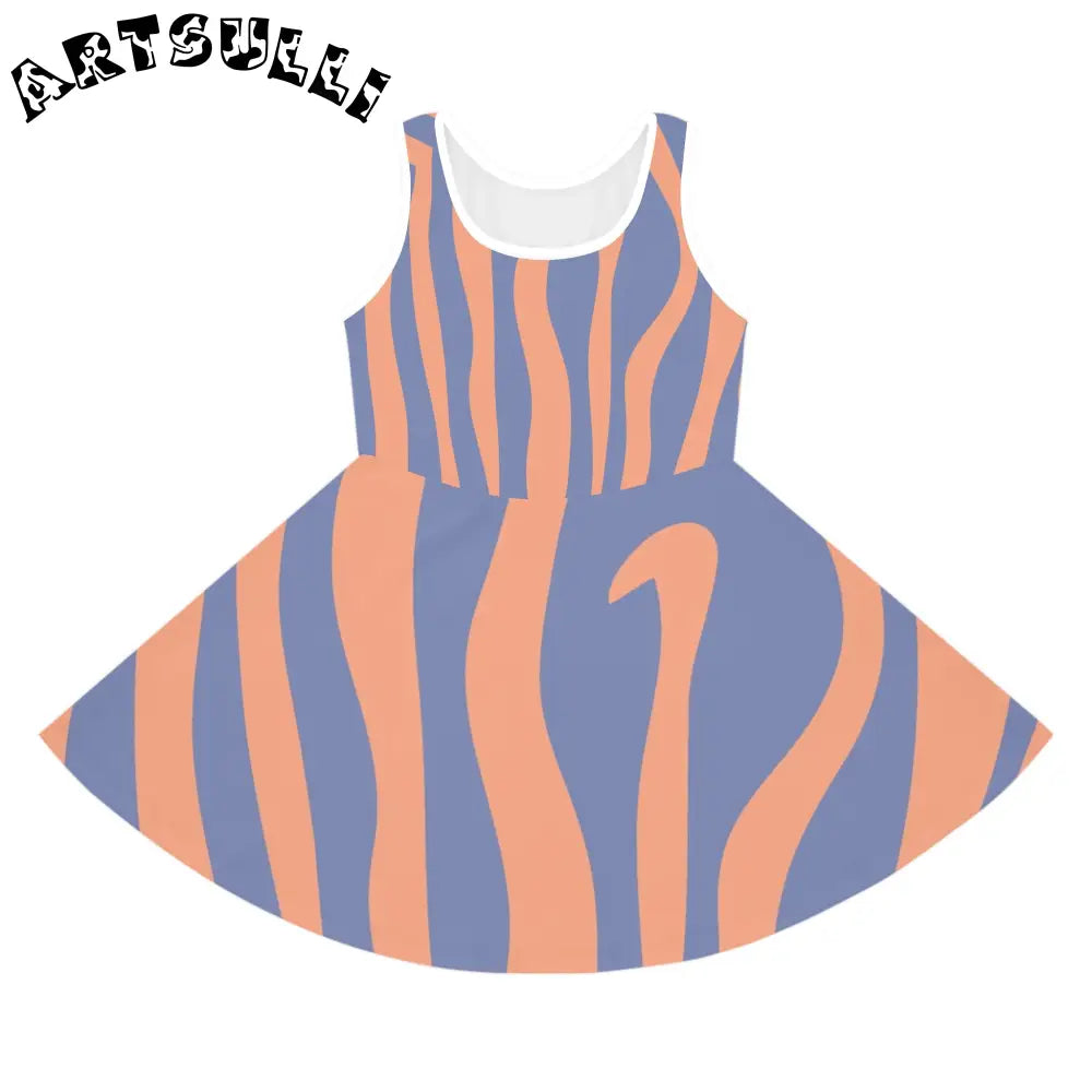 JAKKOUTTHEBXX Easy Going Wavy Stripe Sleeveless Sundress 2025