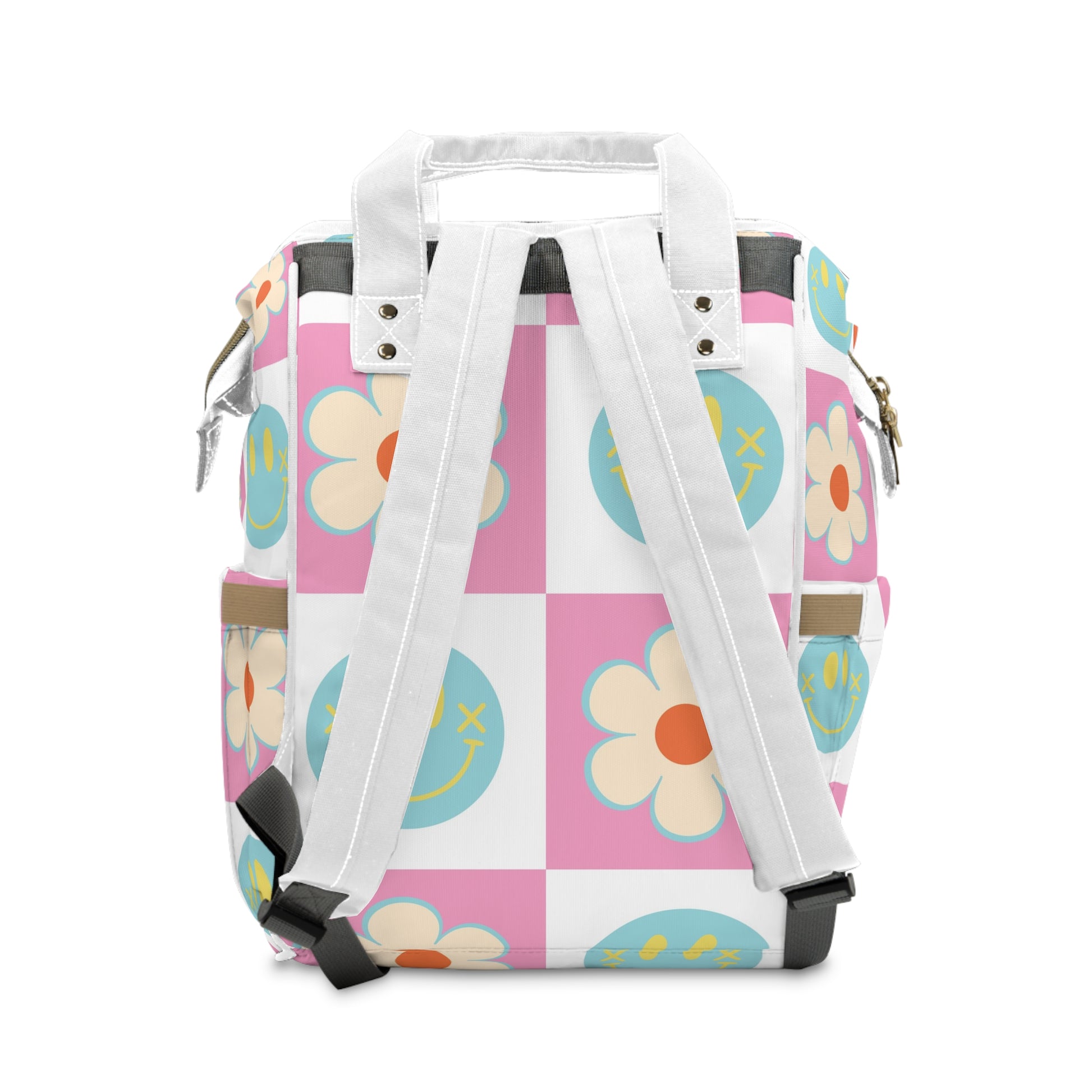 Madotsukis Grin Bloom Multifunctional Diaper Backpack, Artsulli - Art is Long, Life is Short, Bags, , , , , , , 