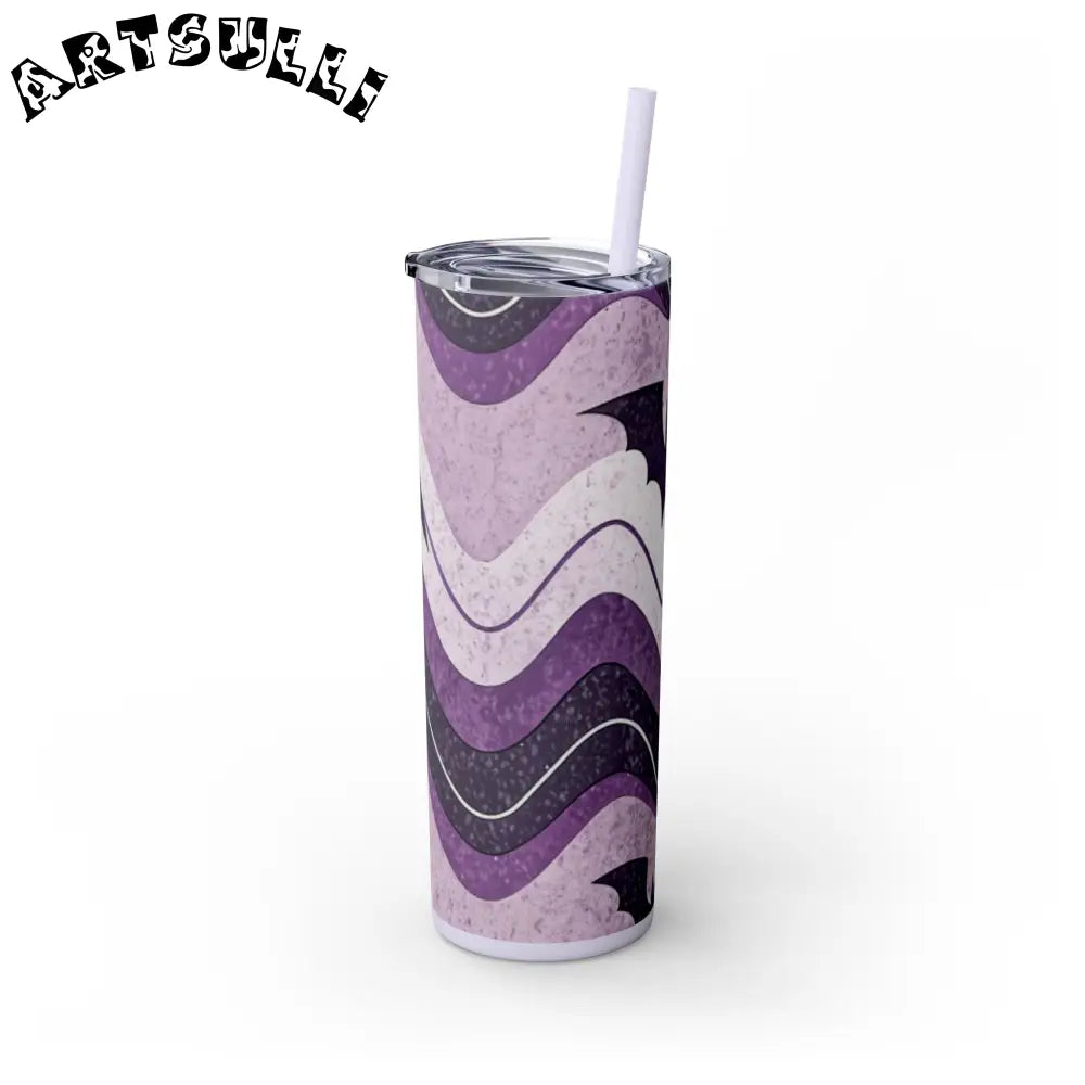 JAKKOUTTHEBXX Bat Wave Skinny Tumbler with Straw 20oz JAKKOUTTHEBXX