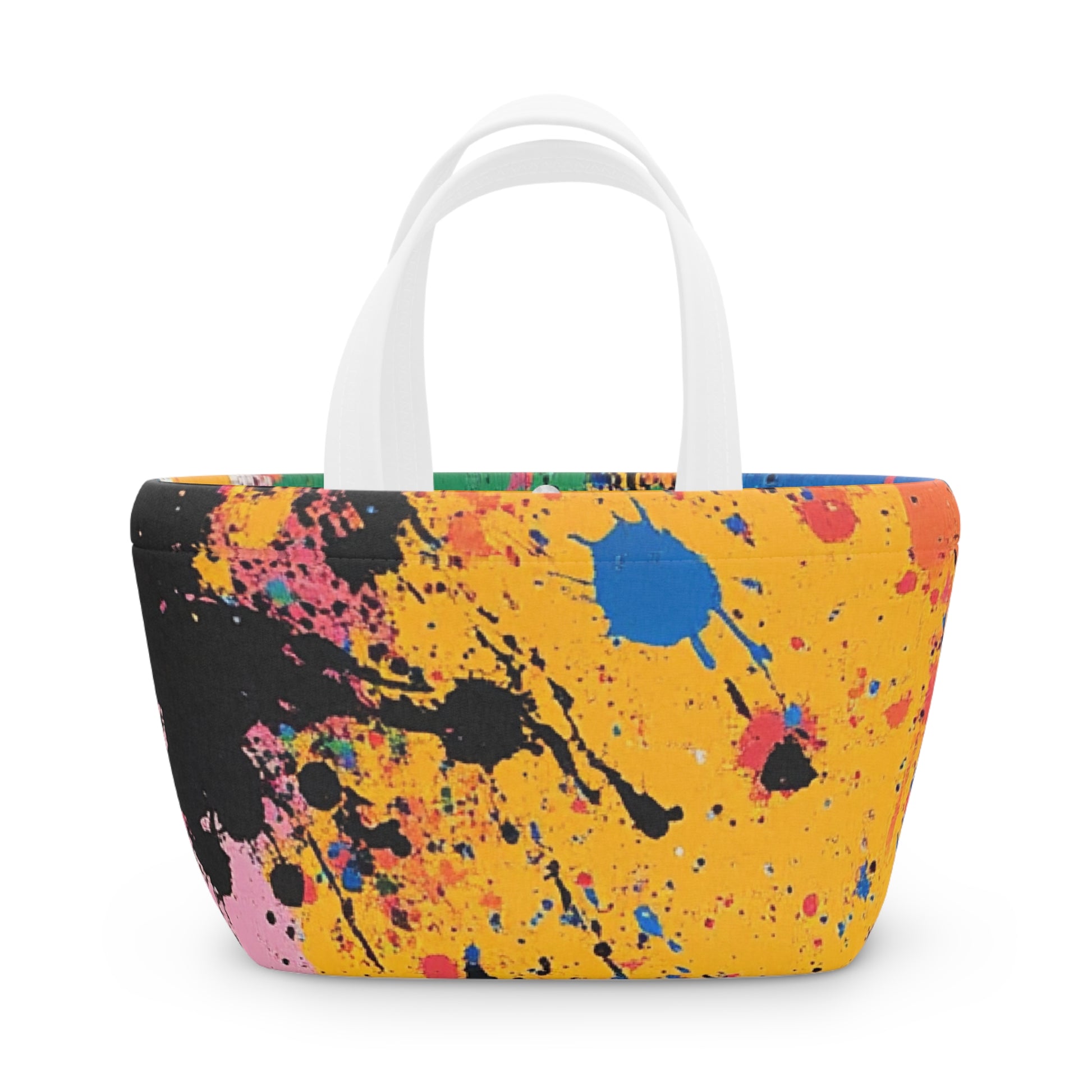 The Colors Of Paint Splatter Lunch Bag, Artsulli - Art is Long, Life is Short, Bags, , , , , , , 