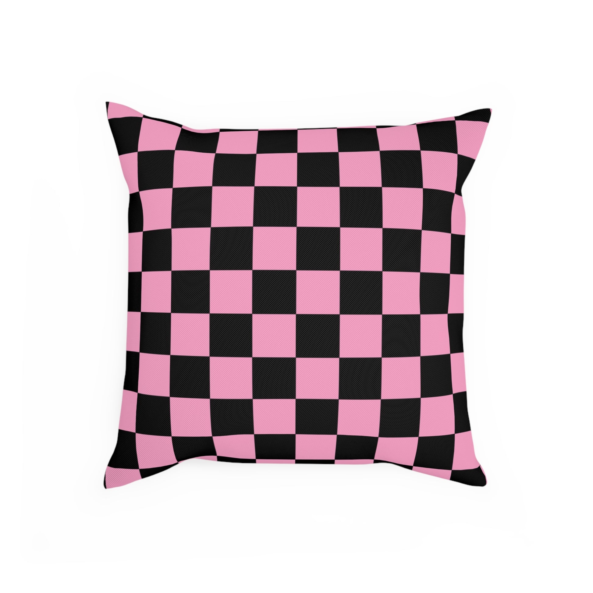 Checkerboard Black and Pink Cushion, Artsulli - Art is Long, Life is Short, Home Decor, , , , , , , 