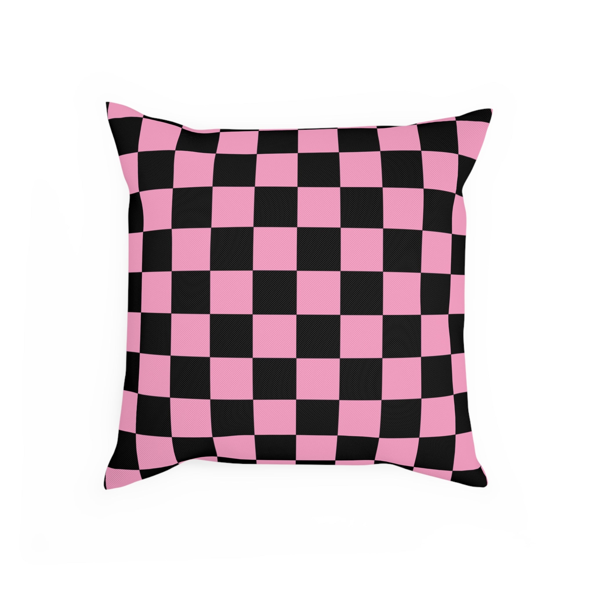 Checkerboard Black and Pink Cushion, Artsulli - Art is Long, Life is Short, Home Decor, , , , , , , 