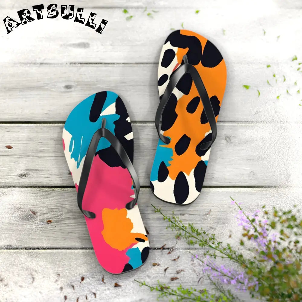 JAKKOUTTHEBXX Wild Brush Strokes x Animal Print Multi-Color Flip