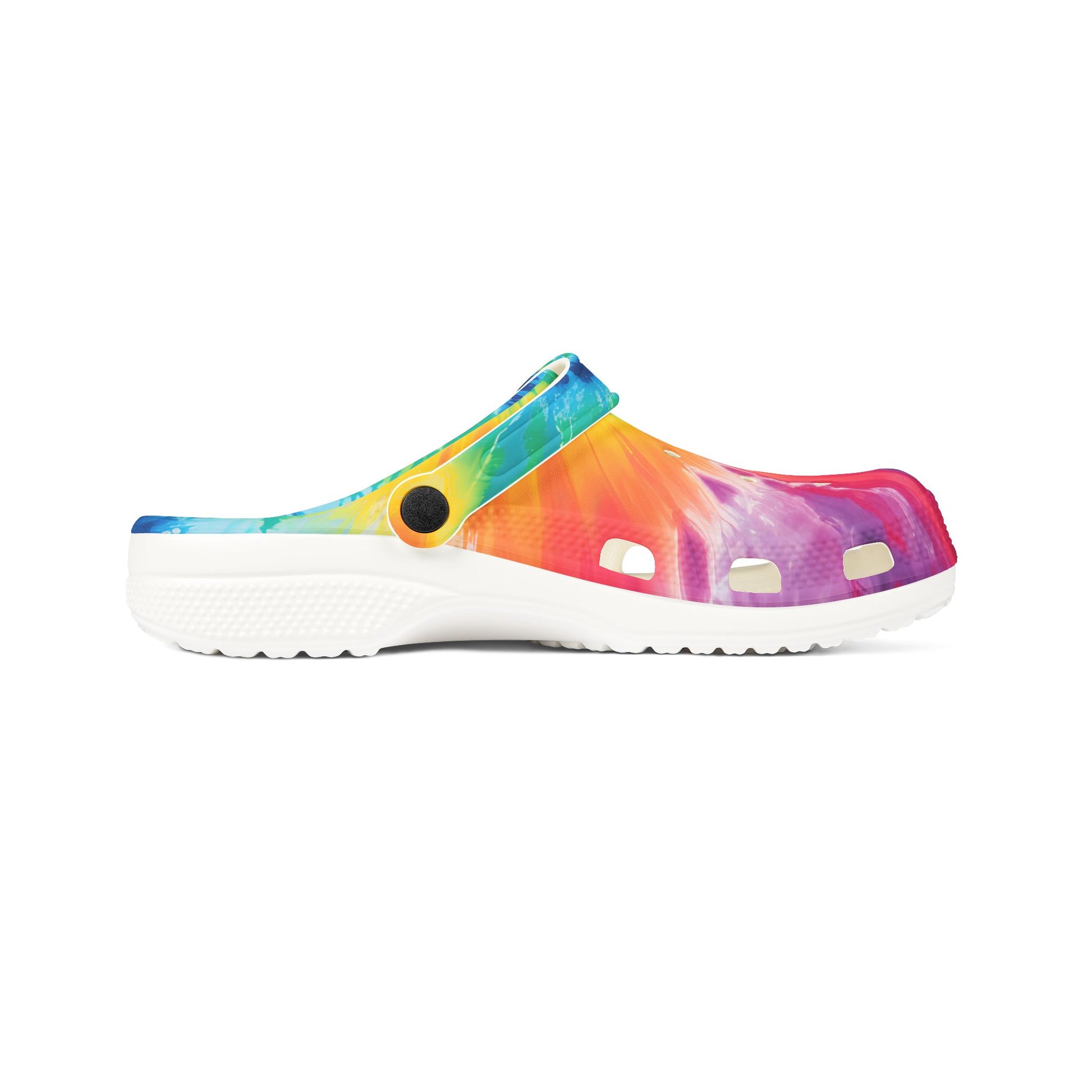 Tie Dye EVA Foam Rubber Shoes (AOP), Artsulli - Art is Long, Life is Short, Shoes, , , , , , , 