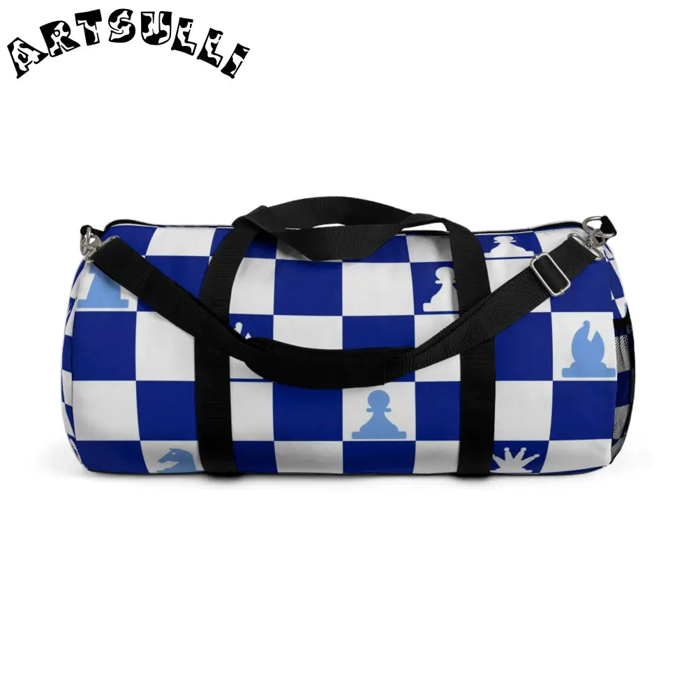 JAKKOUTTHEBXX Checkered Chess Mobile Storage Duffel Bag 2025