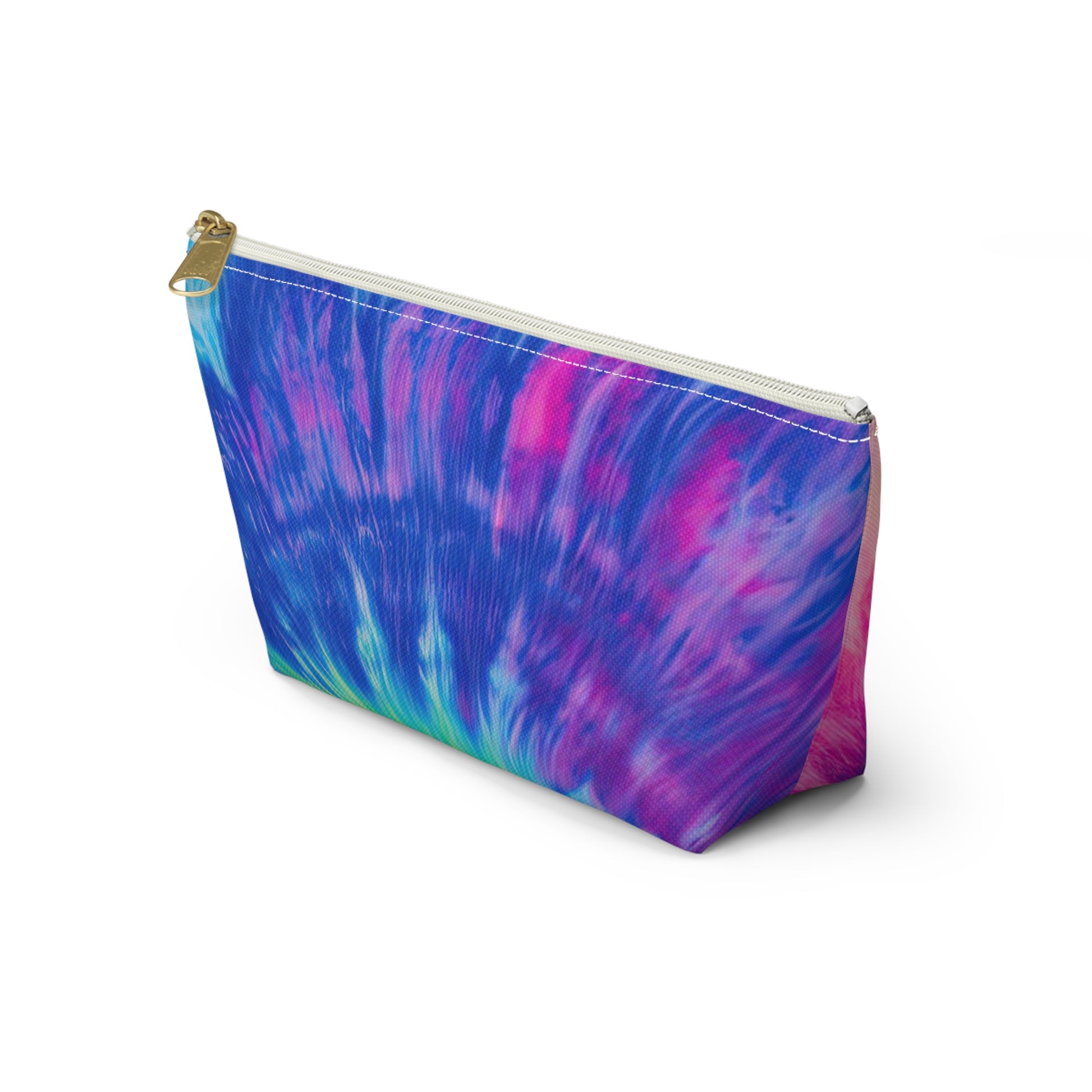 Psychedelic Tie Dye Accessory Pouch w T-bottom, Artsulli - Art is Long, Life is Short, Bags, , , , , , , 