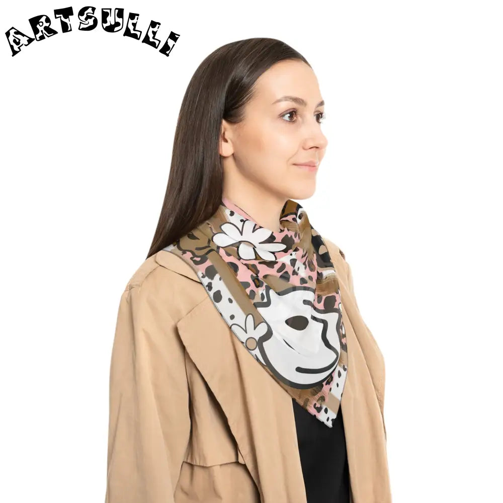 JAKKOUTTHEBXX Copy of Sutfin Ghosts Pop Art Poly Scarf JAKKOUTTHEBXX