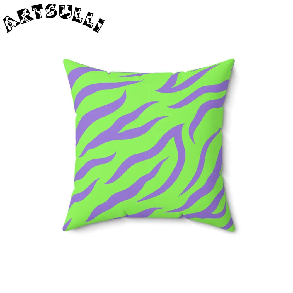 JAKKOUTTHEBXX Tyrannosaurus Print Green and Purple Spun Polyester