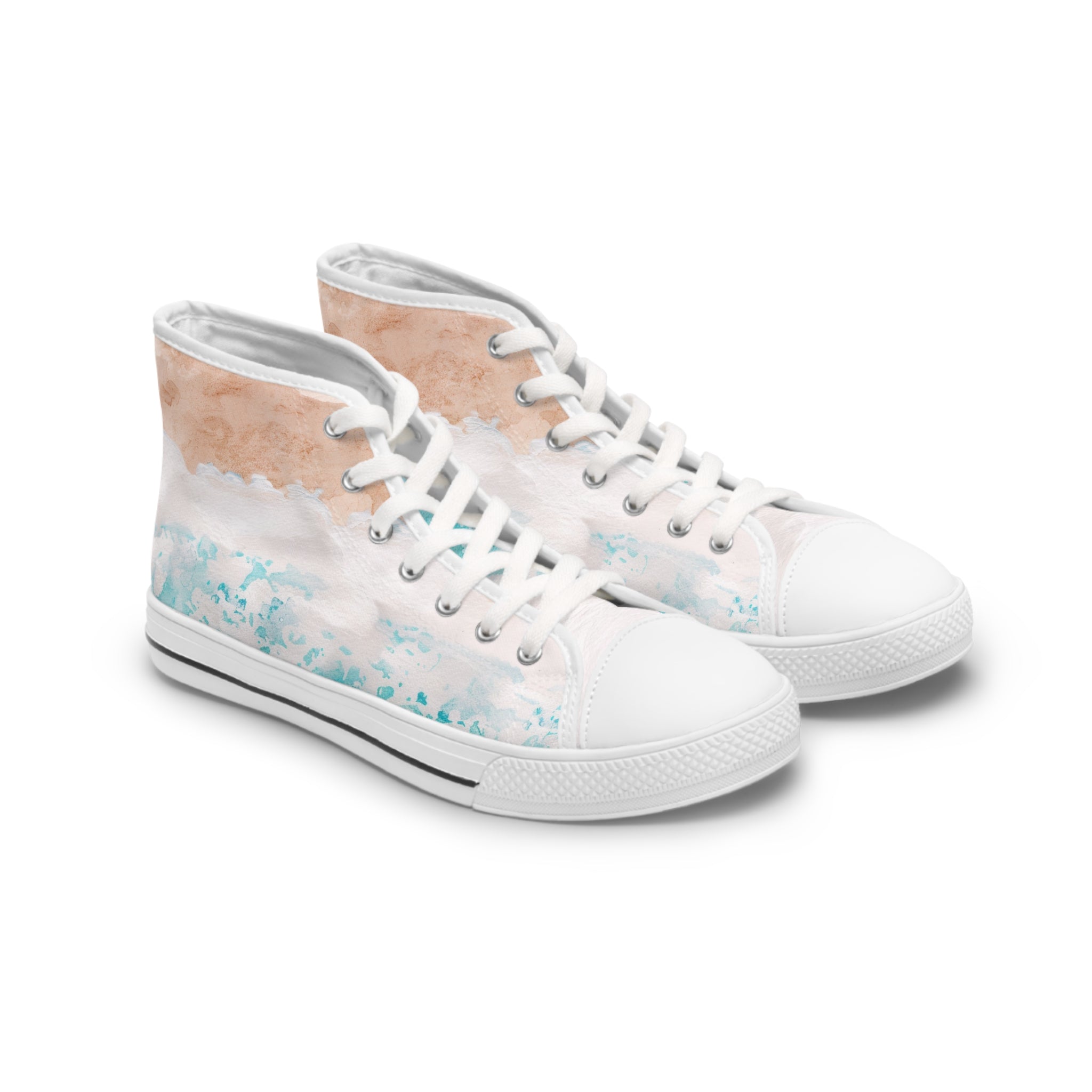 Seashore Women's High Top Sneakers, Artsulli - Art is Long, Life is Short, Shoes, Size, US 5.5, Color, White sole, , , 22973400567410905999