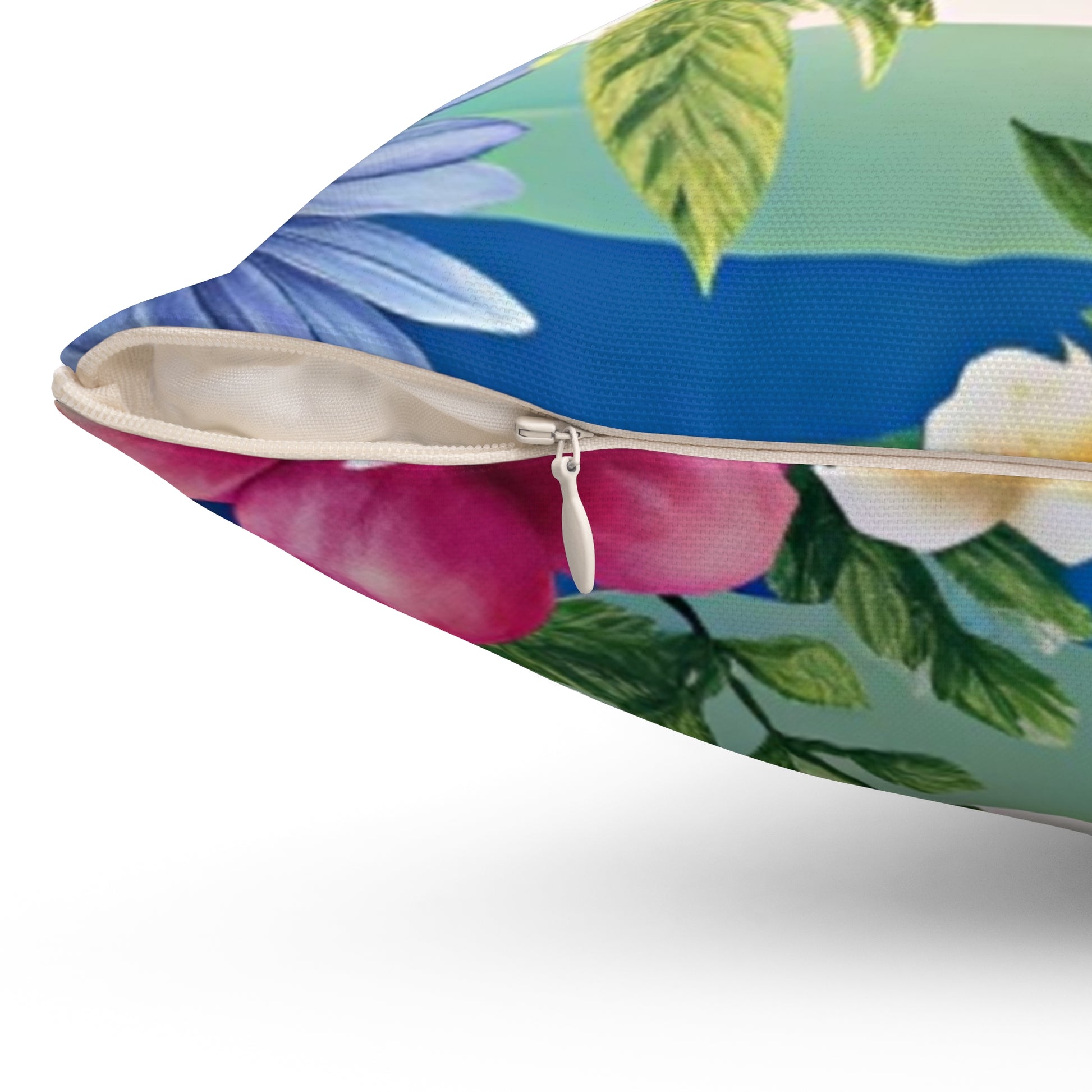 Floral Stripe 4K Spun Polyester Square Pillow, Artsulli - Art is Long, Life is Short, Home Decor, , , , , , , 