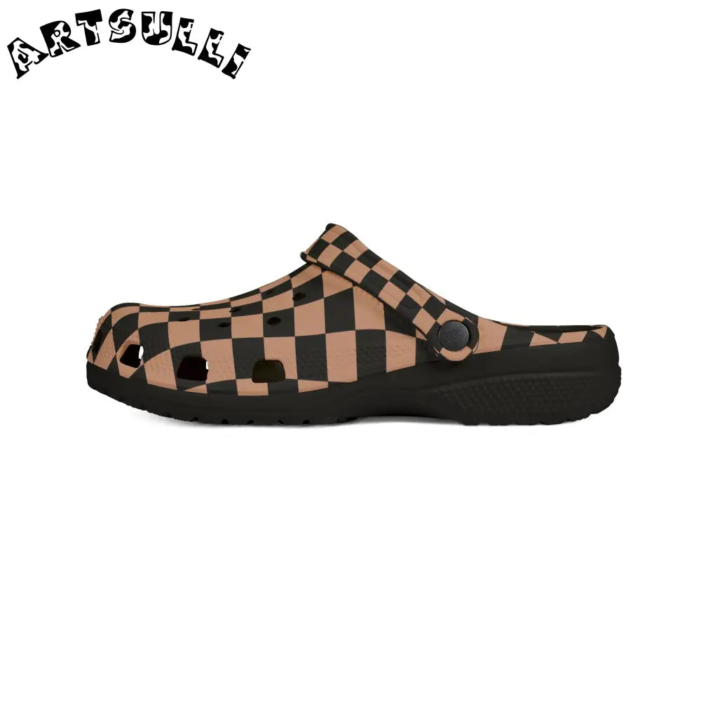 JAKKOUTTHEBXX Checkerboard II Soft Orange and Black EVA Foam Rubber
