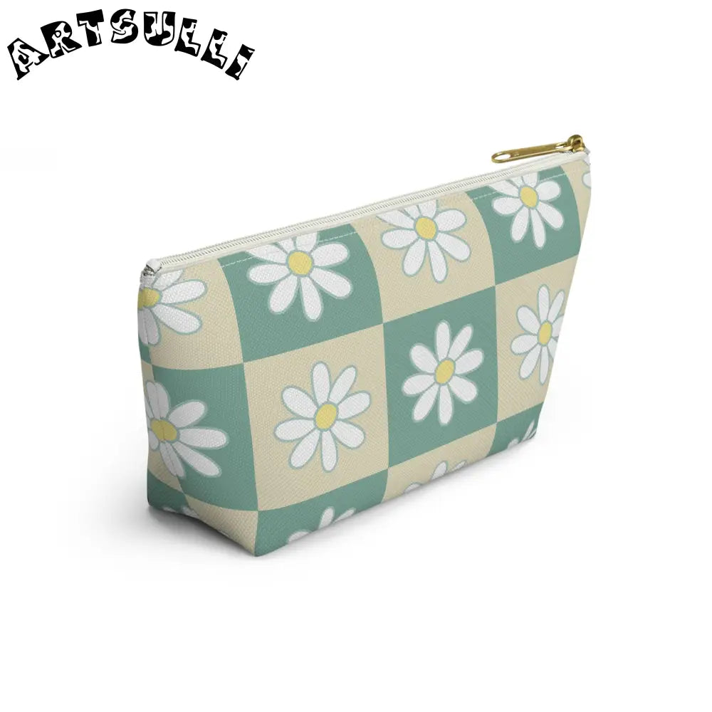 JAKKOUTTHEBXX Retro Daisy Checkerboard II Green and Tan Accessory