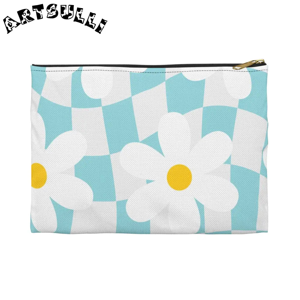 JAKKOUTTHEBXX Trippy Check Garden Accessory Pouch JAKKOUTTHEBXX