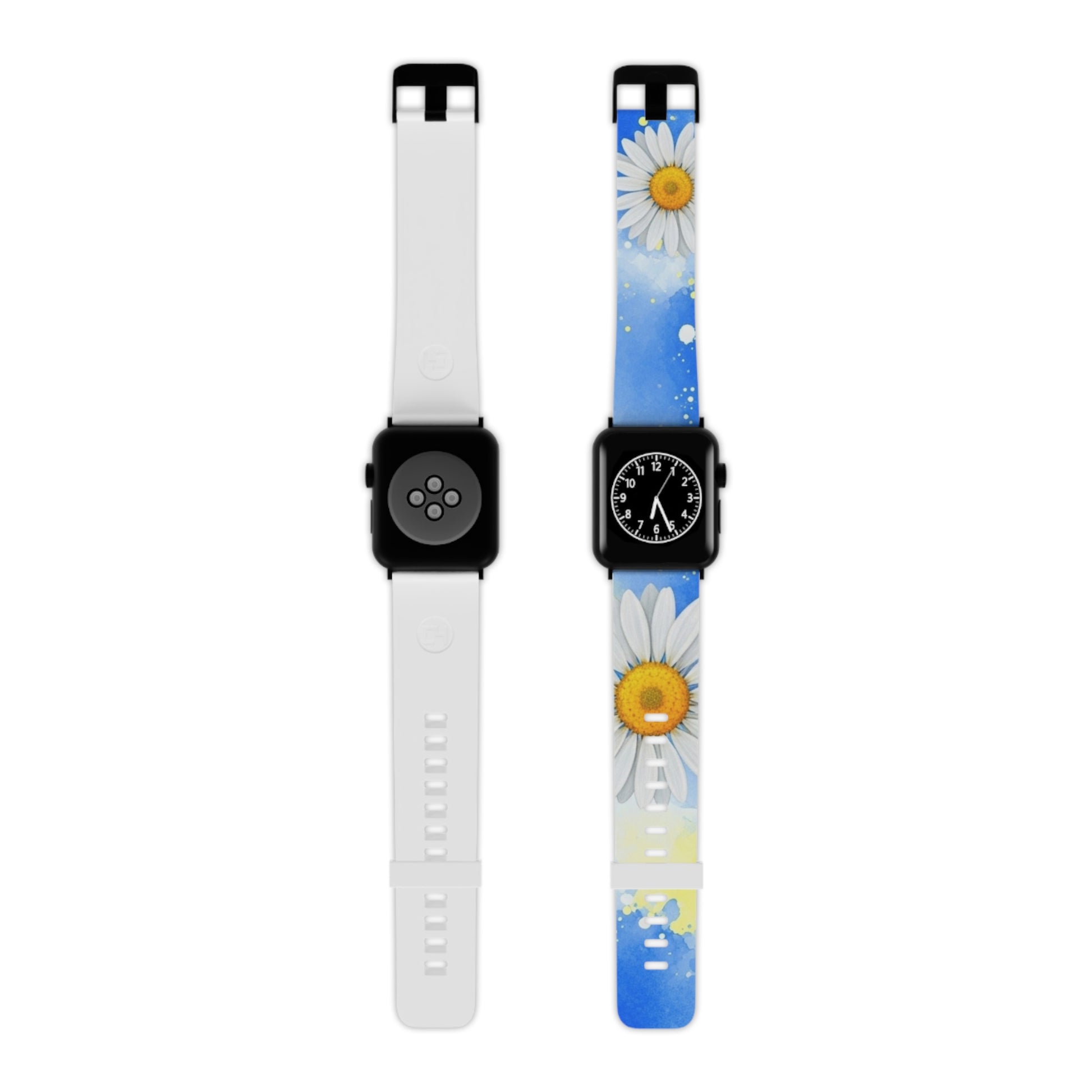 Daisies Watch Band for Apple Watch, Artsulli - Art is Long, Life is Short, Accessories, Size, 8'' × 0.75'' / 42 - 44 mm, Color, Black, , , 14209043290636545652