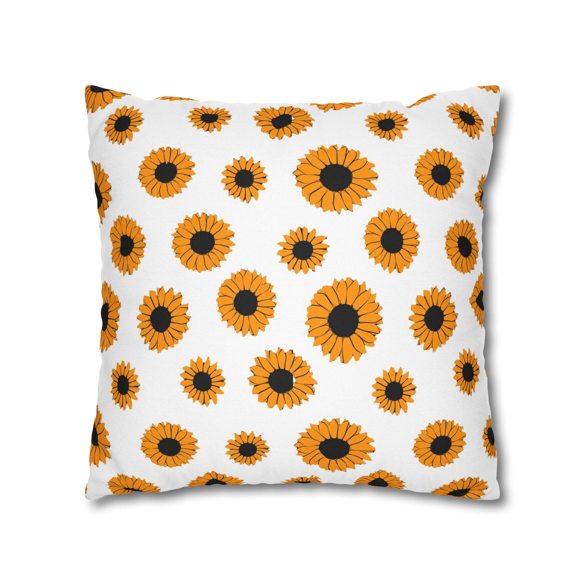 Sunflowers Spun Polyester Square Pillowcase, Artsulli - Art is Long, Life is Short, Home Decor, , , , , , , 