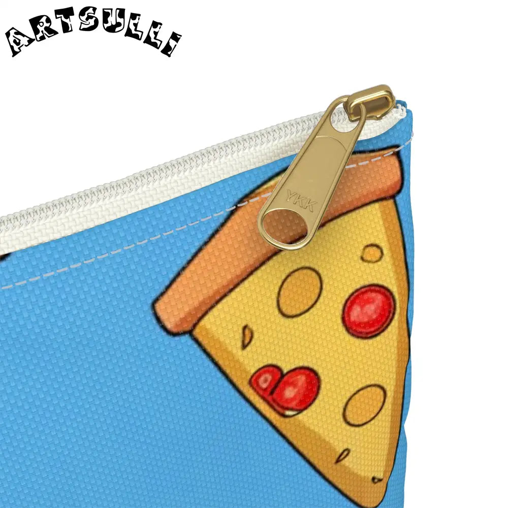JAKKOUTTHEBXX Blue Pizza Dreamscape Accessory Pouch JAKKOUTTHEBXX