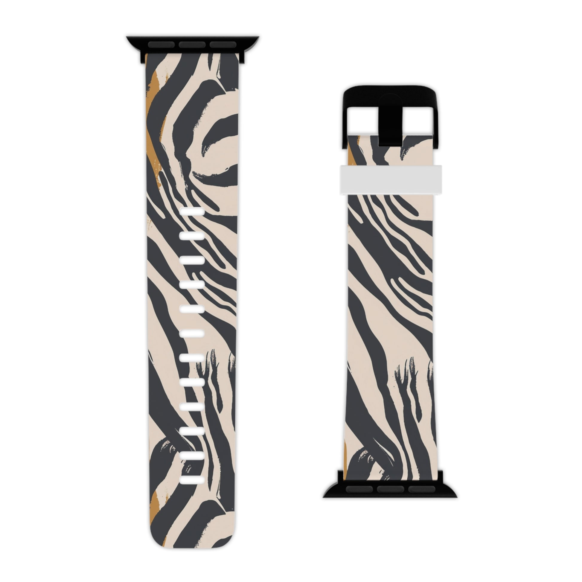 Beige Zebra Jungle Flats Watch Band for Apple Watch, Artsulli - Art is Long, Life is Short, Accessories, , , , , , , 