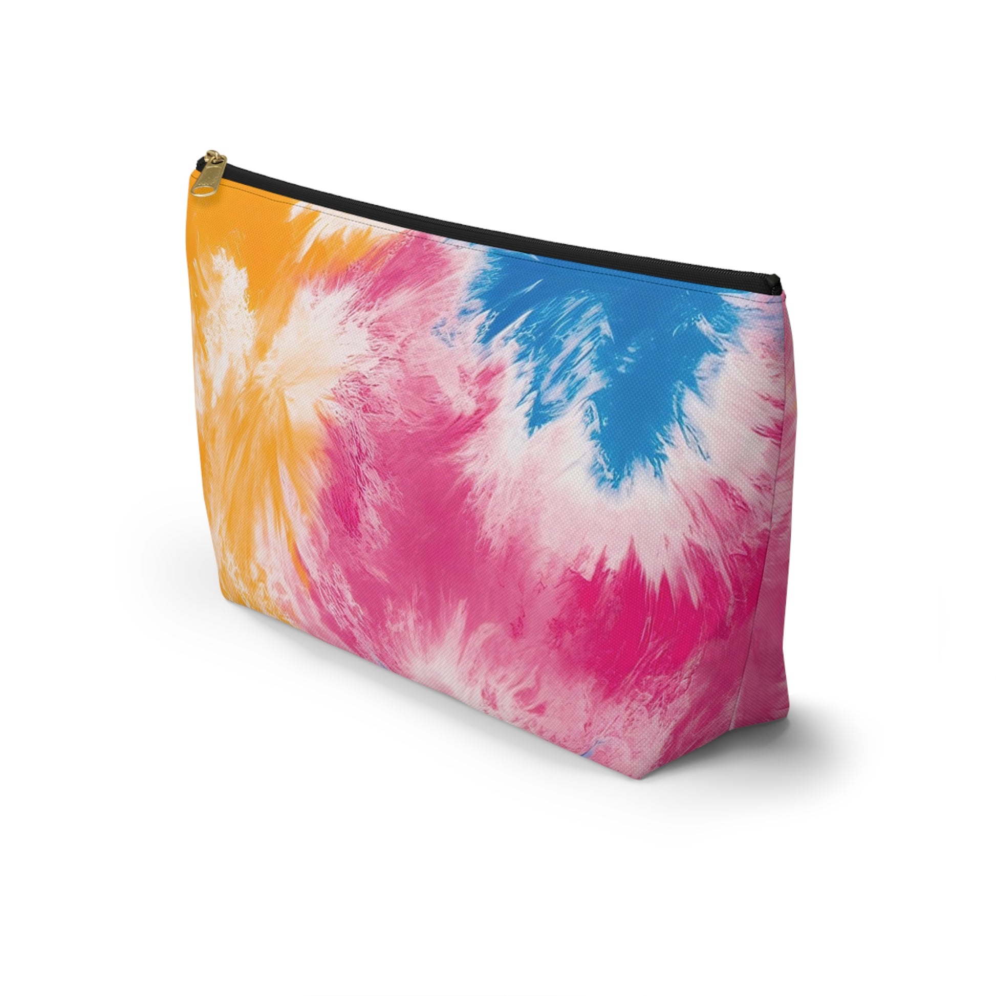 Tie Dye Splash II Accessory Pouch w T-bottom, Artsulli - Art is Long, Life is Short, Bags, , , , , , , 