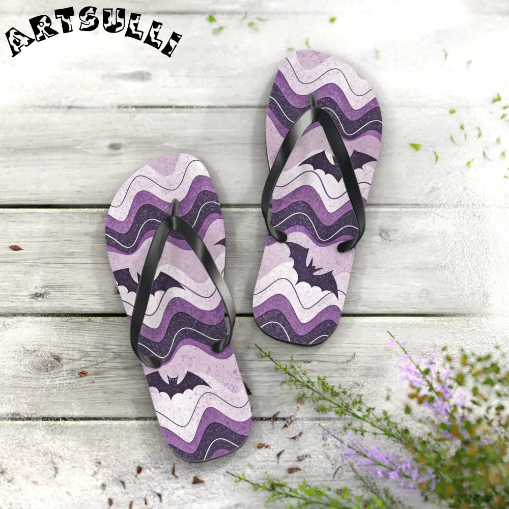 JAKKOUTTHEBXX Bat Wave Flip Flops JAKKOUTTHEBXX Artsulli - Art