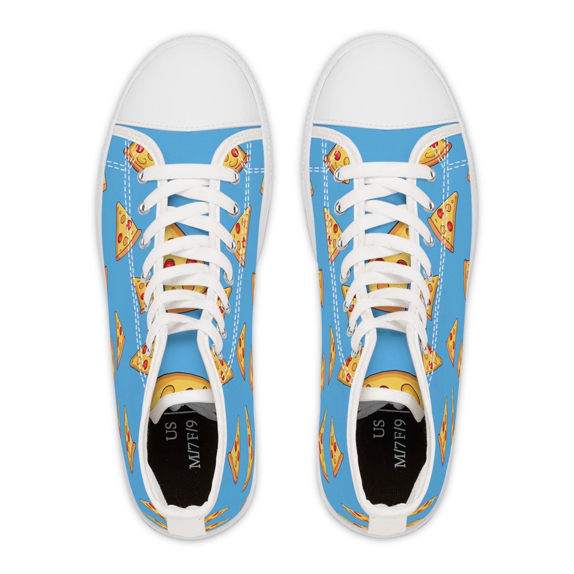Blue Pizza Dreamscape Women's High Top Sneakers, Artsulli - Art is Long, Life is Short, Shoes, , , , , , , 