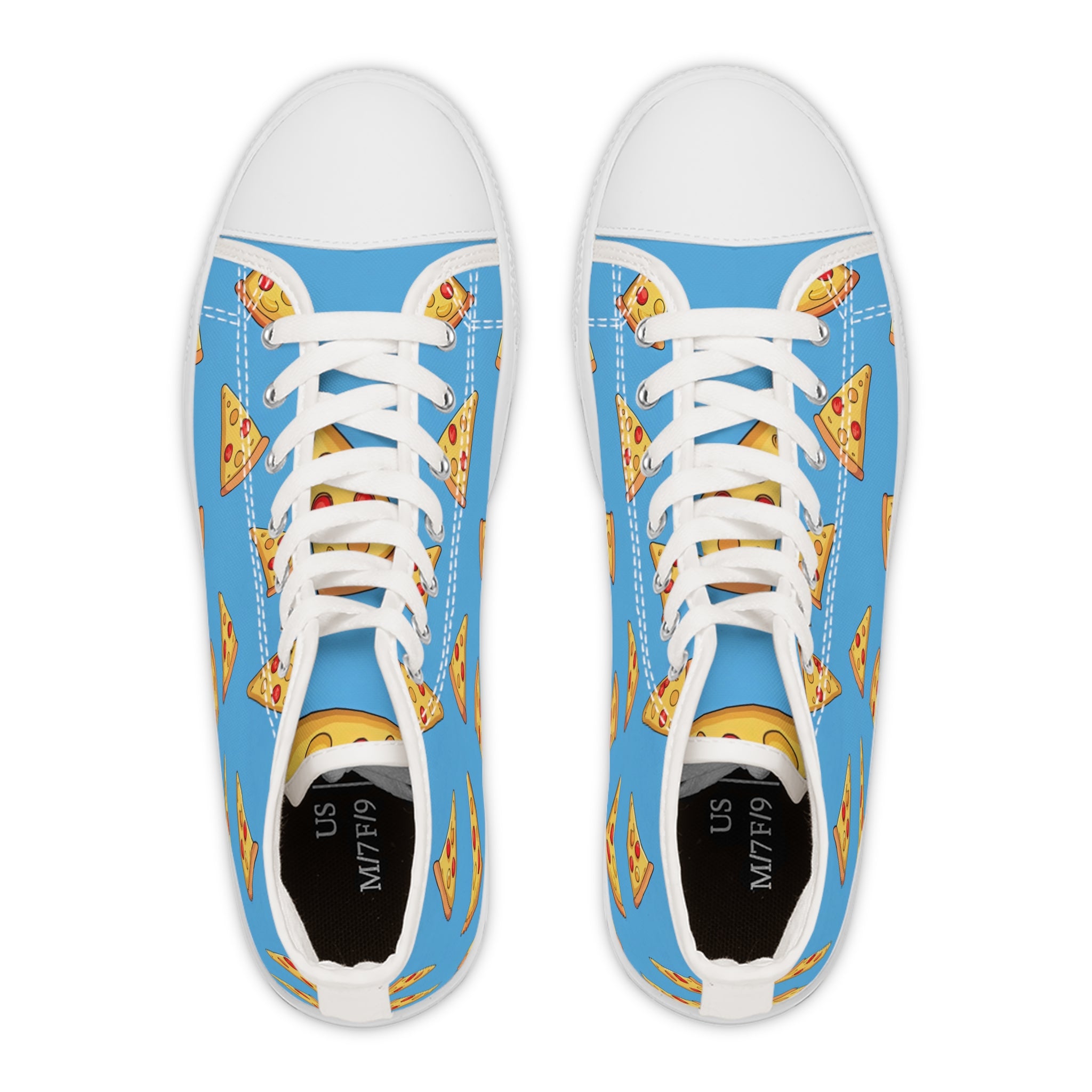 Blue Pizza Dreamscape Women's High Top Sneakers, Artsulli - Art is Long, Life is Short, Shoes, , , , , , , 