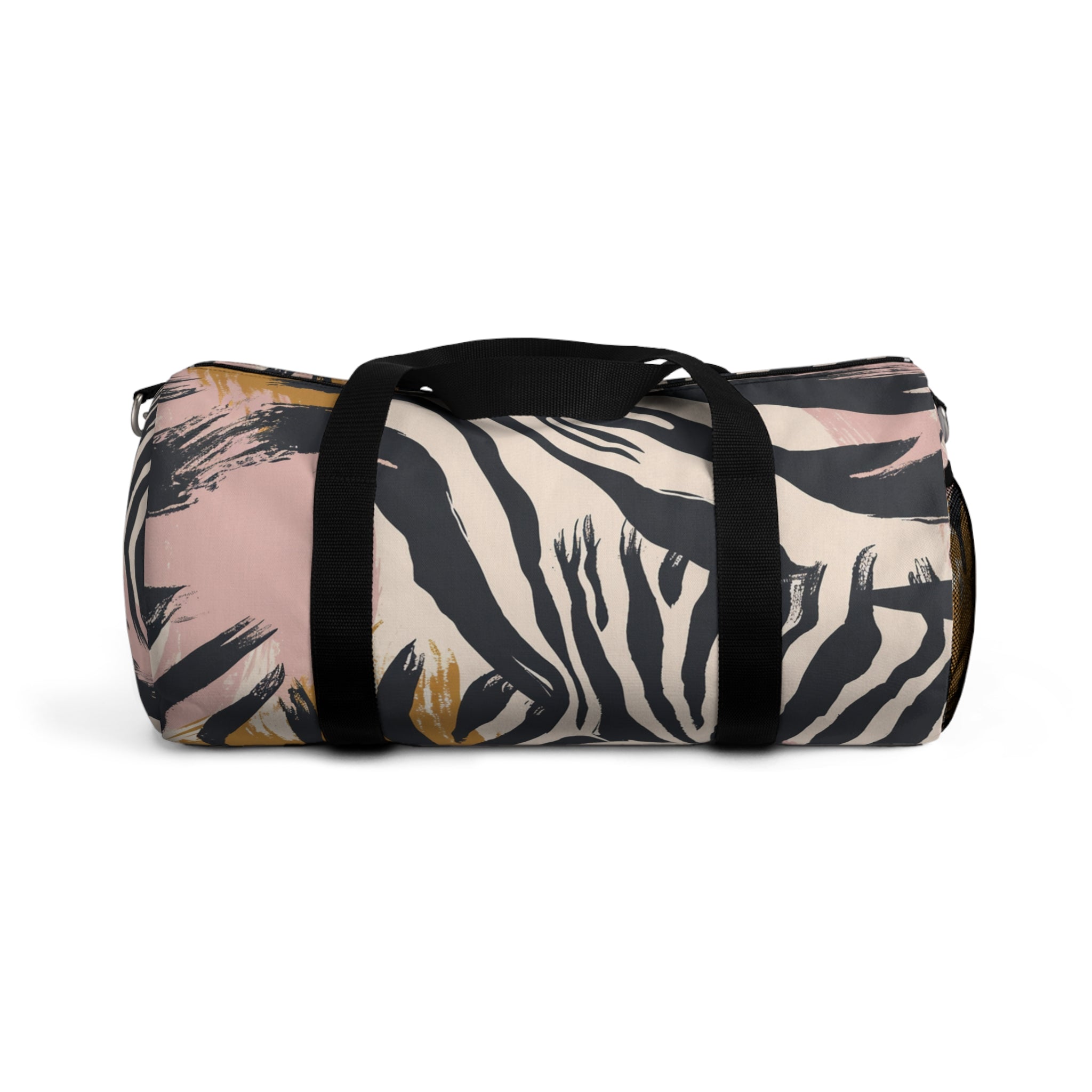 Zebra Brush Strokes Duffel Bag, Artsulli - Art is Long, Life is Short, Bags, Size, Small, , , , , 17522738432933