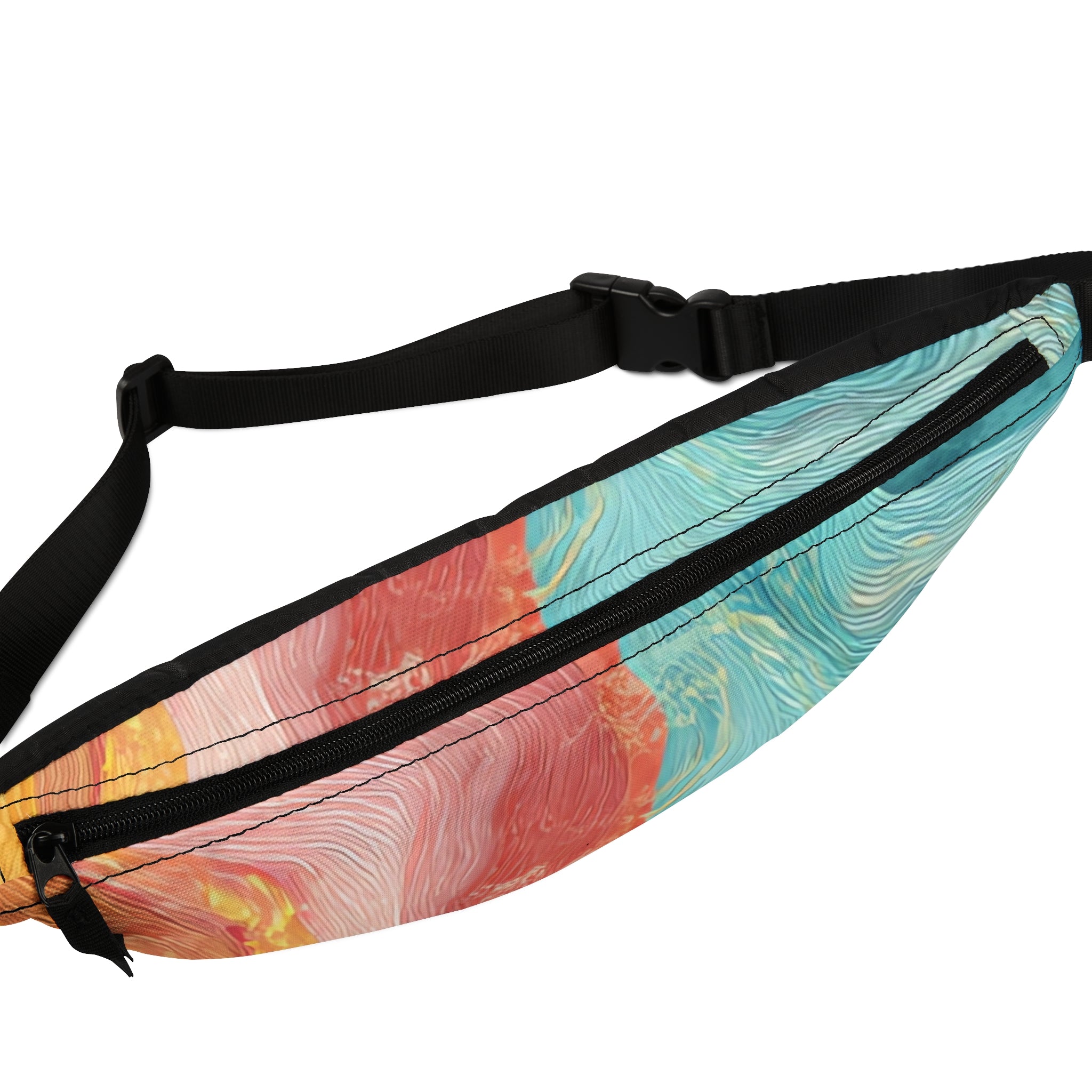 Liquid Marble Spill Fanny Pack, Artsulli - Art is Long, Life is Short, Bags, , , , , , , 
