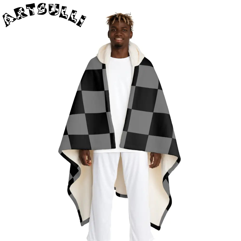 8K Void Surfer Hooded Sherpa Fleece Blanket, Artsulli - Art is Long, Life is Short, All Over Prints, Size, One size, Color, Cream, , , 31466464510738922912