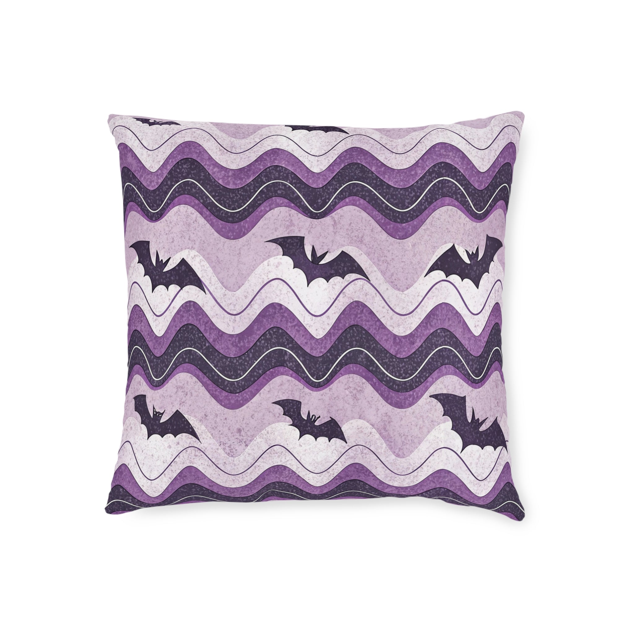 Bat Wave Square Pillow, Artsulli - Art is Long, Life is Short, Home Decor, , , , , , , 