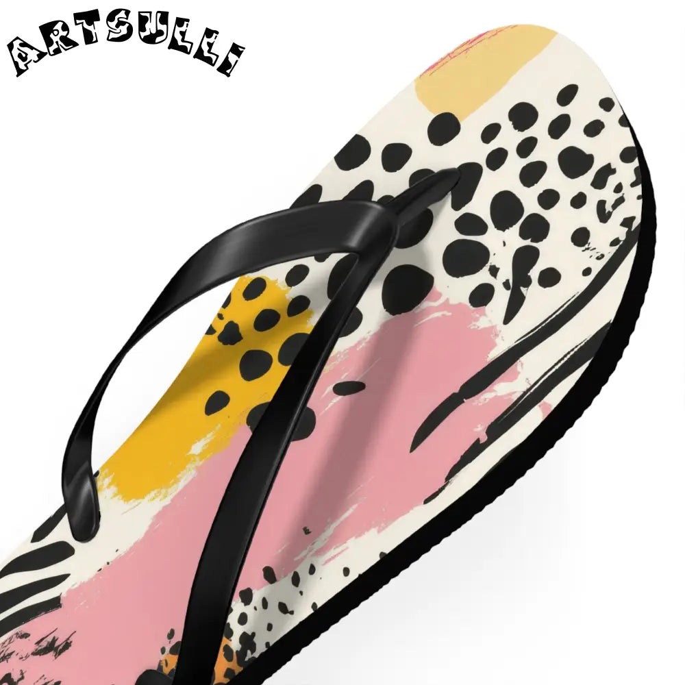 JAKKOUTTHEBXX Rae Zebra Rhapsody II Flip Flops JAKKOUTTHEBXX