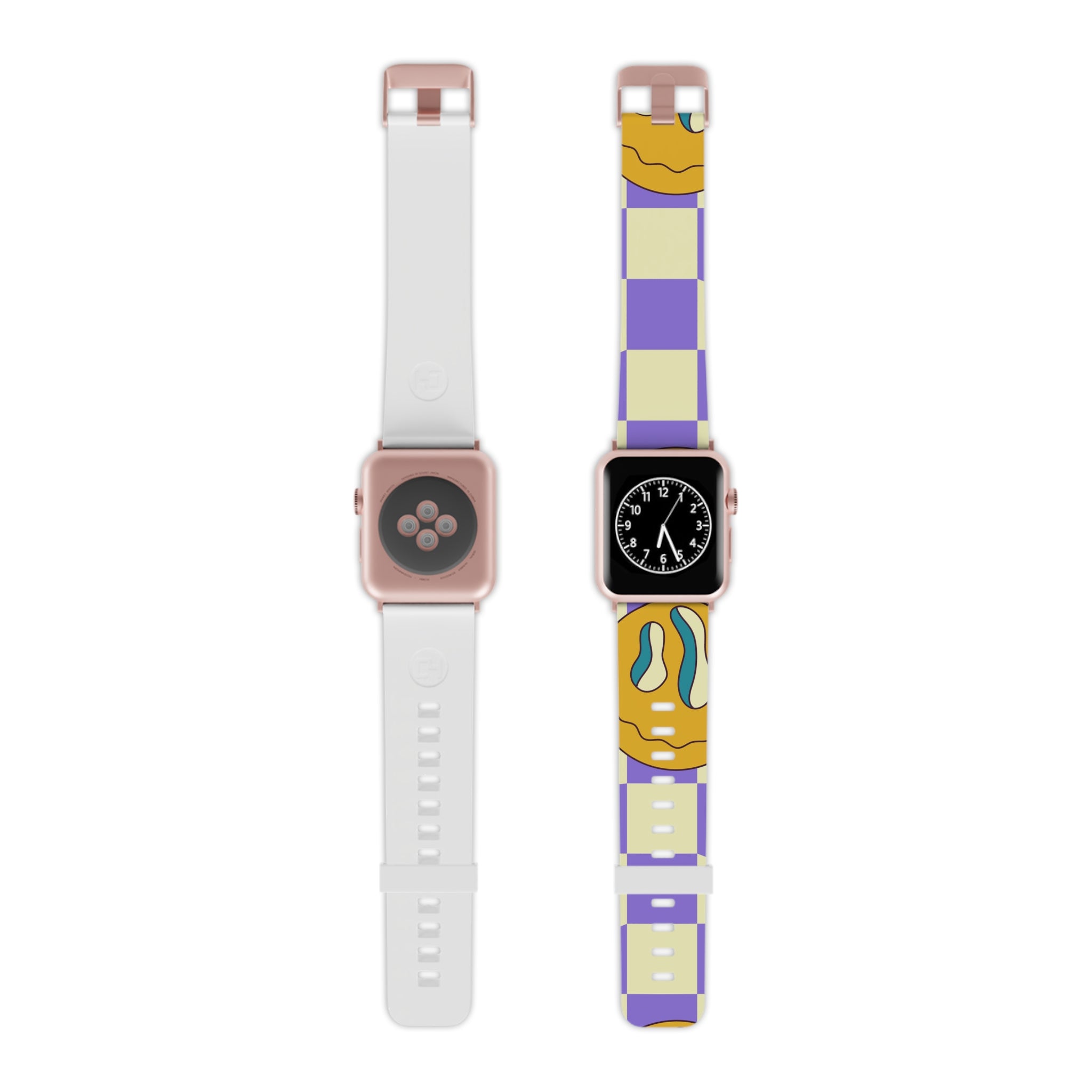 Trippy Flower Power Motifs Watch Band for Apple Watch, Artsulli - Art is Long, Life is Short, Accessories, Size, 7.5'' × 0.75'' / 38 - 40 mm, Color, Rose Gold, , , 13776553278773