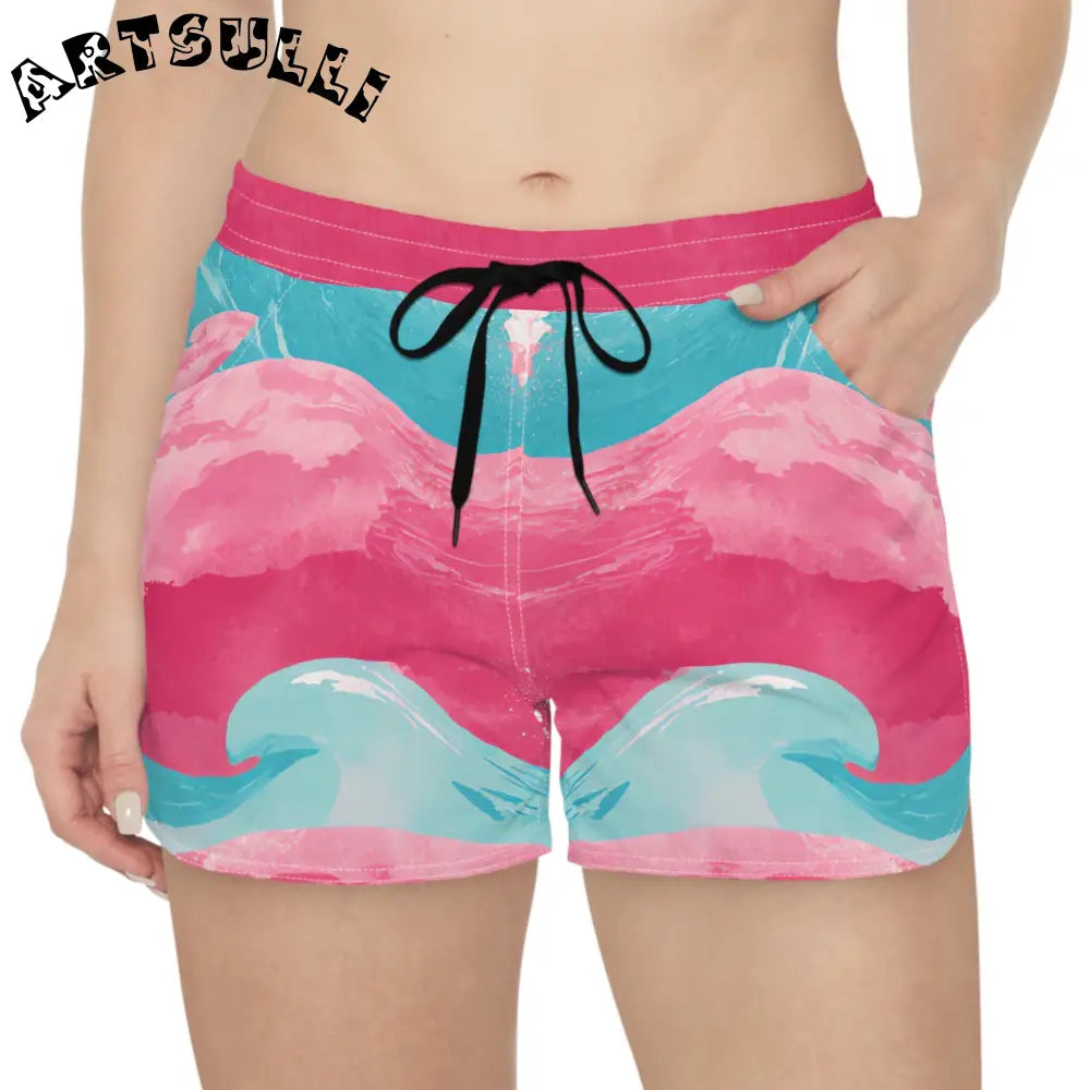 JAKKOUTTHEBXX The Great Pastelwave Women’s Casual Shorts (AOP)
