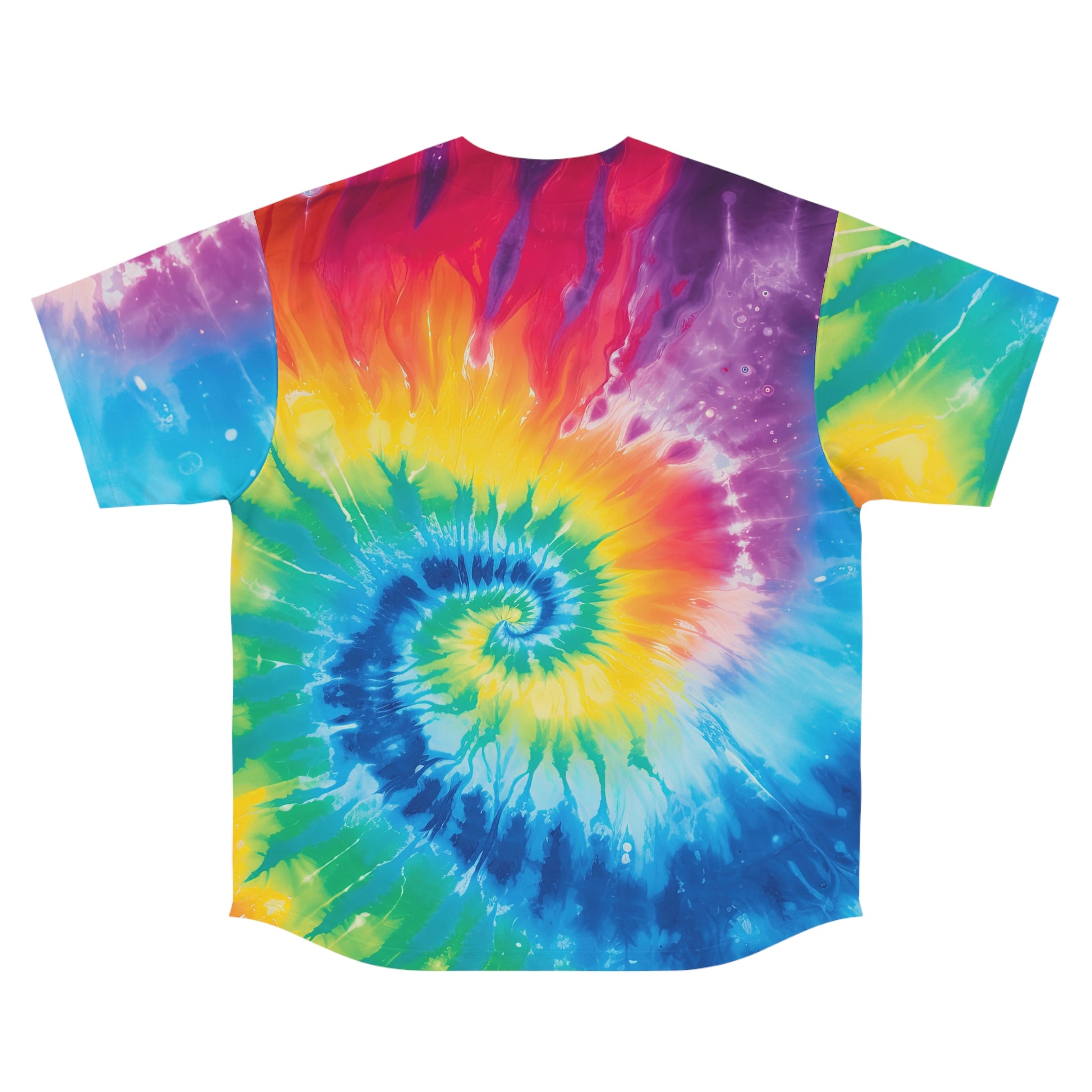 Tie Dye II Men's Baseball Jersey (AOP), Artsulli - Art is Long, Life is Short, All Over Prints, , , , , , , 