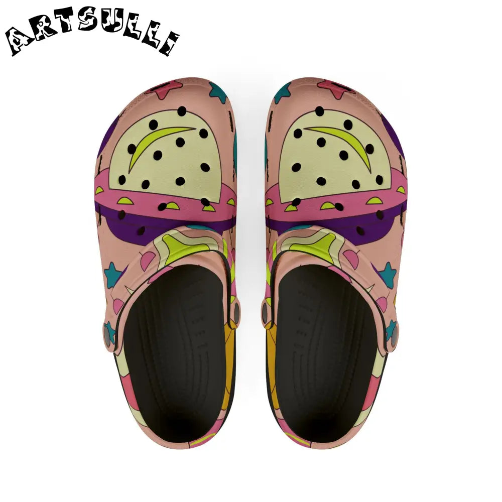 JAKKOUTTHEBXX Retropunk Alien Rave EVA Foam Rubber Shoes (AOP)
