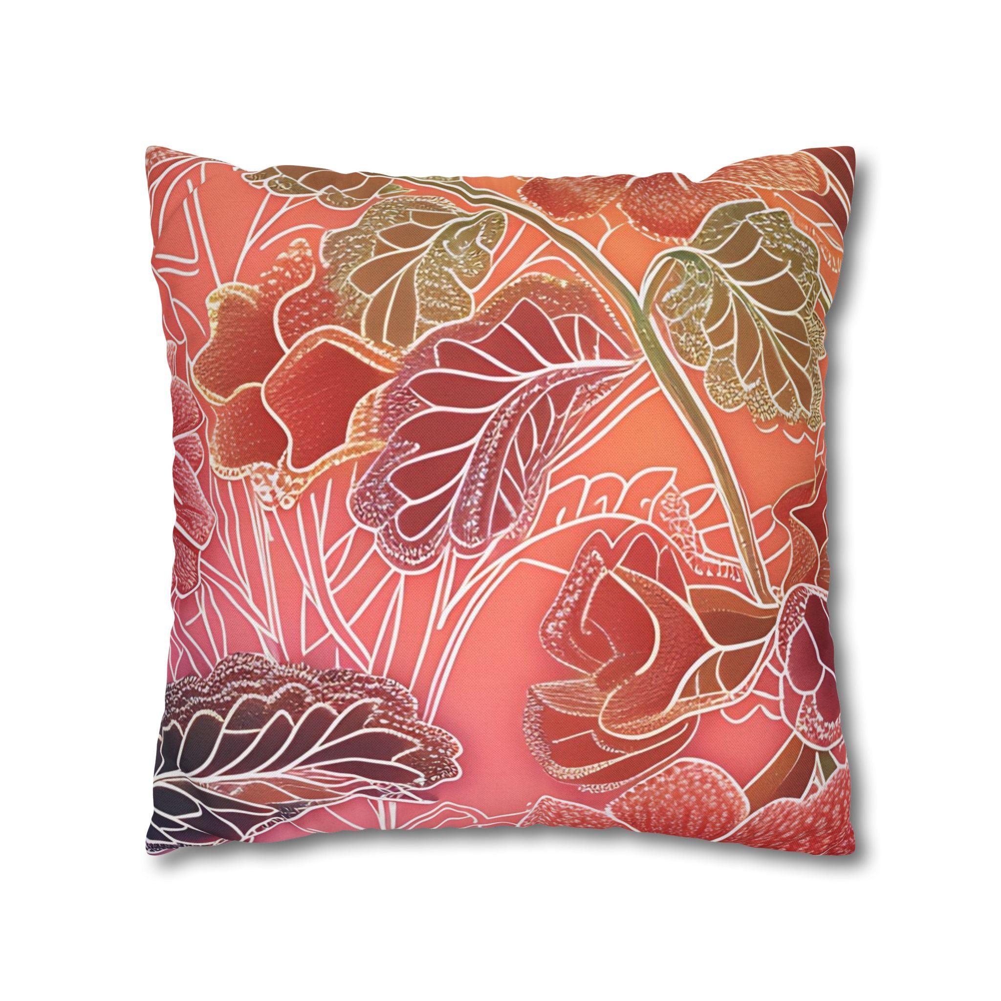 Spun Polyester Square Pillowcase