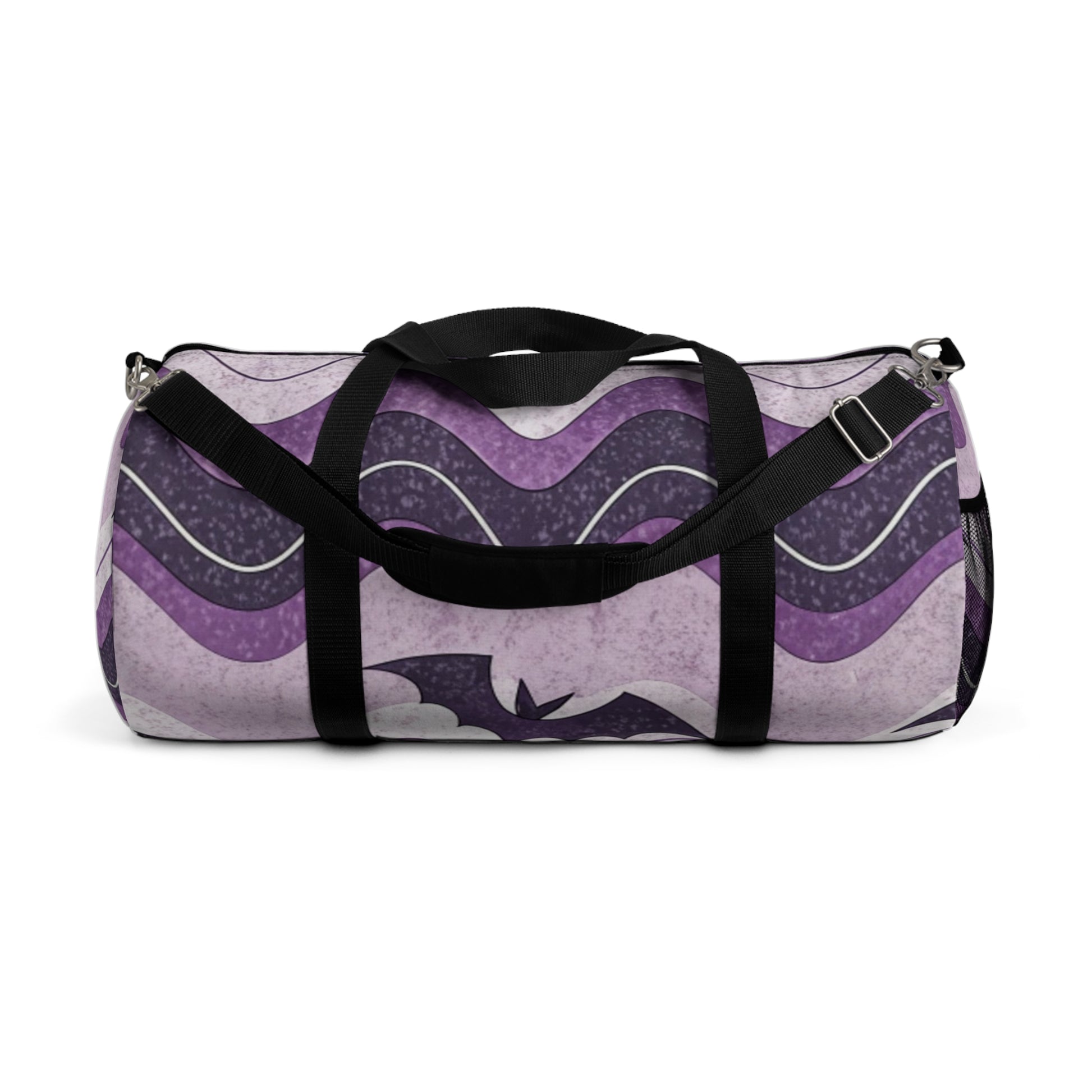 Bat Wave Purple Duffel Bag, Artsulli - Art is Long, Life is Short, Bags, Size, Large, , , , , 32056710840101